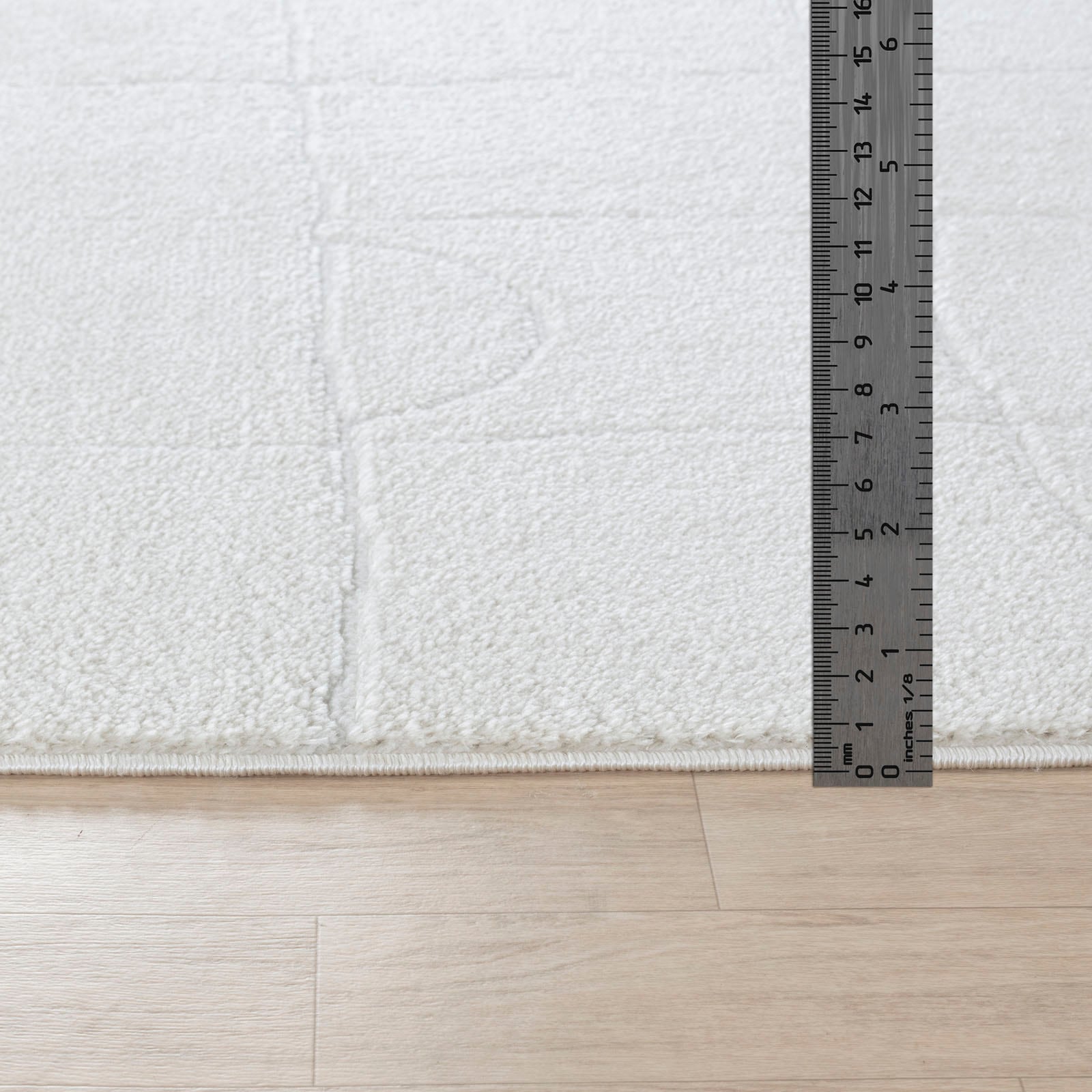 Livabliss Teppich »BUSAN«, rechteckig, 14 mm Höhe, Skandi Design, Modern Boho Kurzflor Wohnzimmerteppich, Schlafzimmer