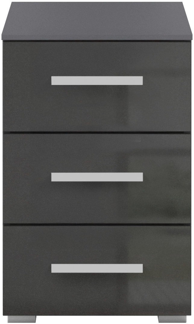 rauch Nachtkommode »Nachttisch Nachtkonsole Nachtschrank KOLUNA mit Hochglanzfront« Breite 40 cm,  mit 3 geräumigen Schubladen für viel Stauraum MADE IN GERMANY