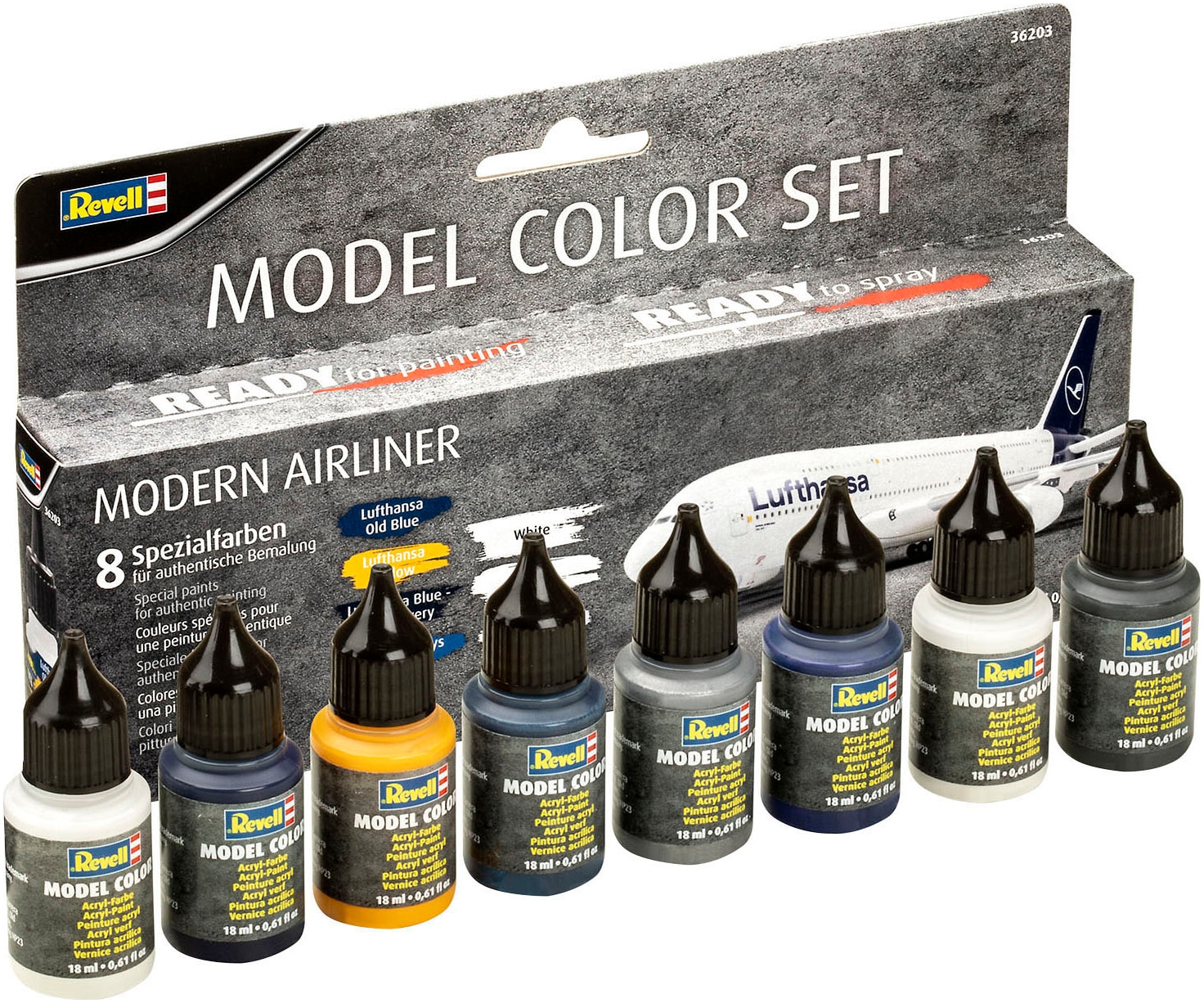 Revell® Bastelfarbe »Modern Airliner (8x 18ml)«, Made in Germany