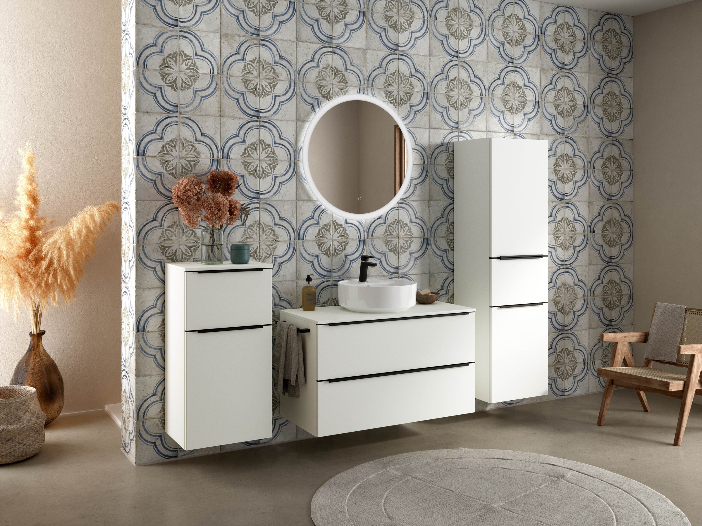 nobilia® Badmöbel-Set »Alvene« vormontiert, mit Soft-Close, 4 Stk. tlg. günstig online kaufen