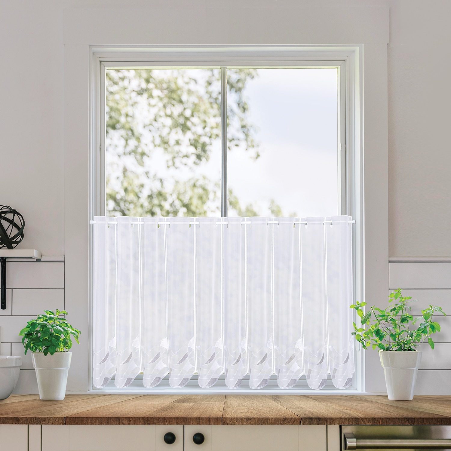 Gerster Scheibengardine »Clara, nach Maß« Durchzuglöcher 1 Stk. tlg. SB-Bis günstig online kaufen