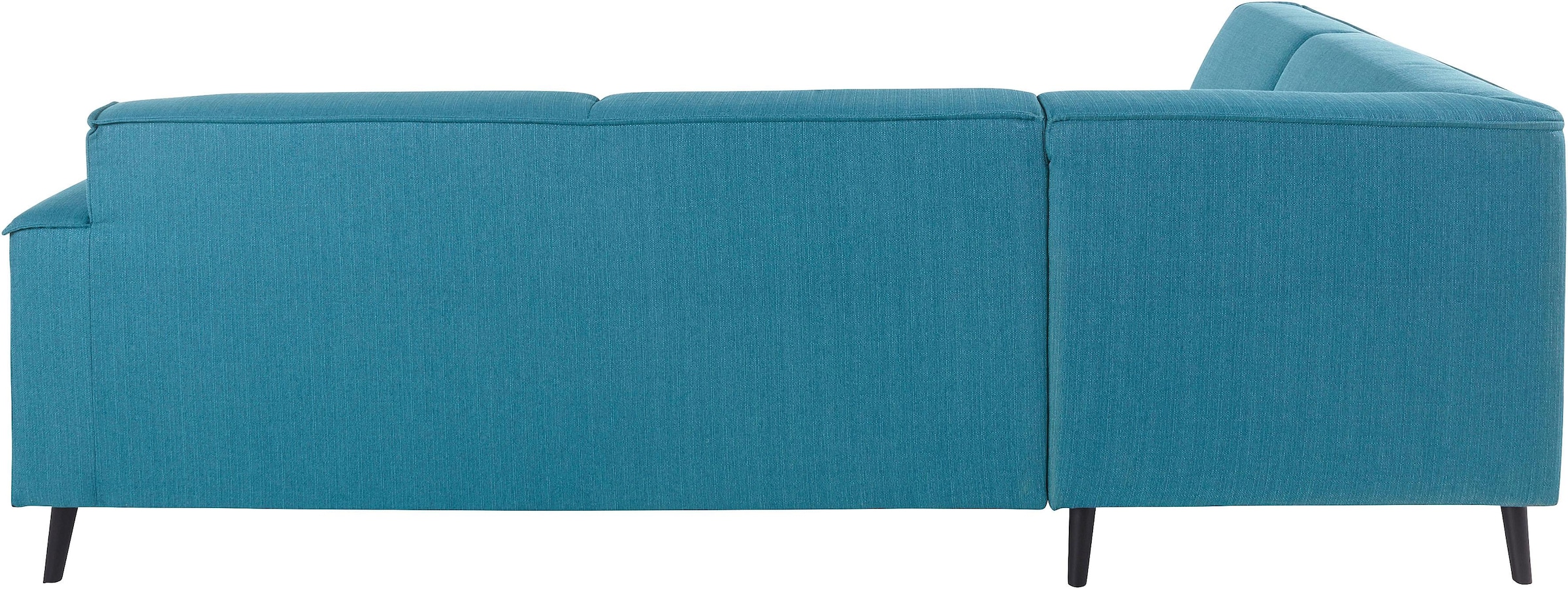 DOMO collection Ecksofa »Amora, inklusive komfortablem Federkern für mehr Sitzkomfort, L-Form«, mit Ottomane, elegant und zeitlos, bequem, Komfortsitzhöhe 47cm
