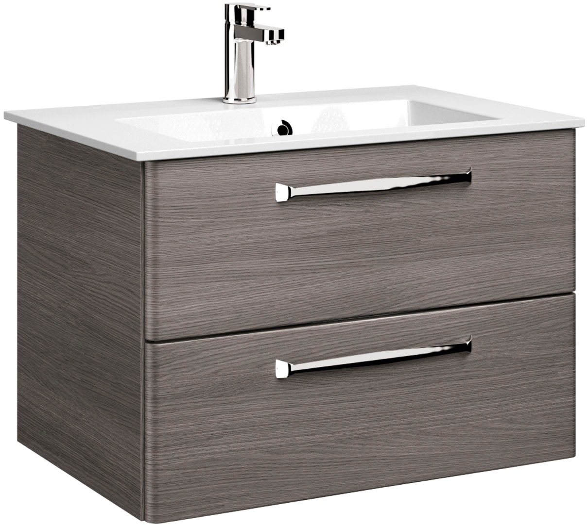 Saphir Badmöbel-Set »Badmöbel-Set Trentino 4-tlg Mineralmarmorwaschtisch,LED-Spiegelschrank«, (5 St.), Badezimmer-Set mit Midischrank und Unterschrank inkl. Türdämpfer
