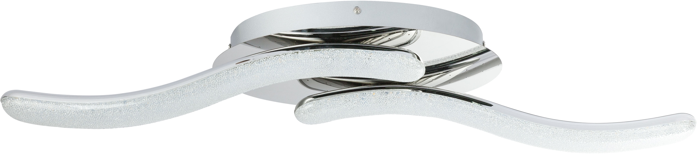 GLOBO LIGHTING LED Deckenleuchte »NABRO«, Leuchtmittel LED-Modul | LED fest integriert, Deckenlampe/Acrylkristalle/3500K/Wohnzimmer/Flur/Schlafzimmer