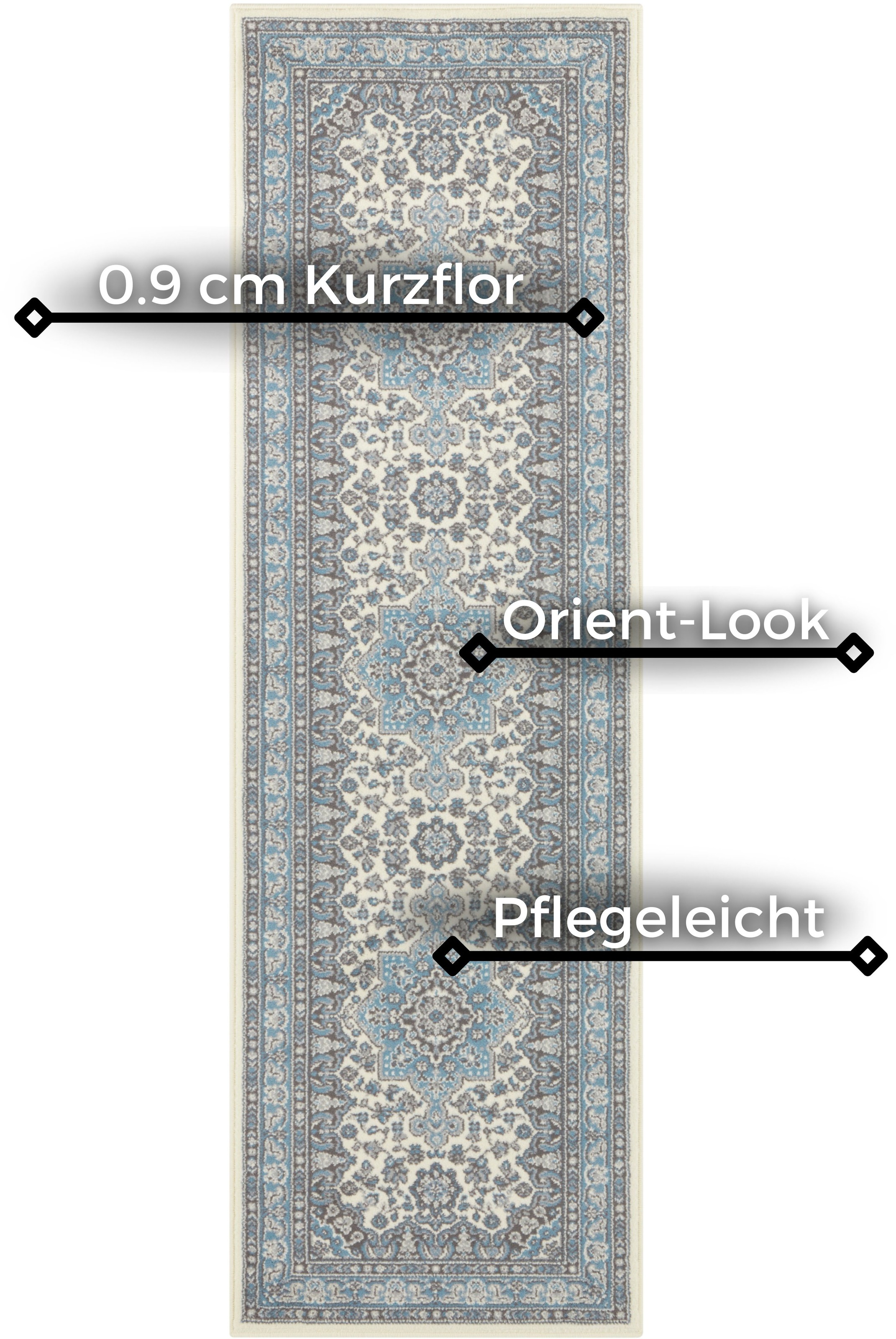 NOURISTAN Teppich »Parun Täbriz«, rechteckig, 9 mm Höhe, Kurzflor, Orient, günstig online kaufen