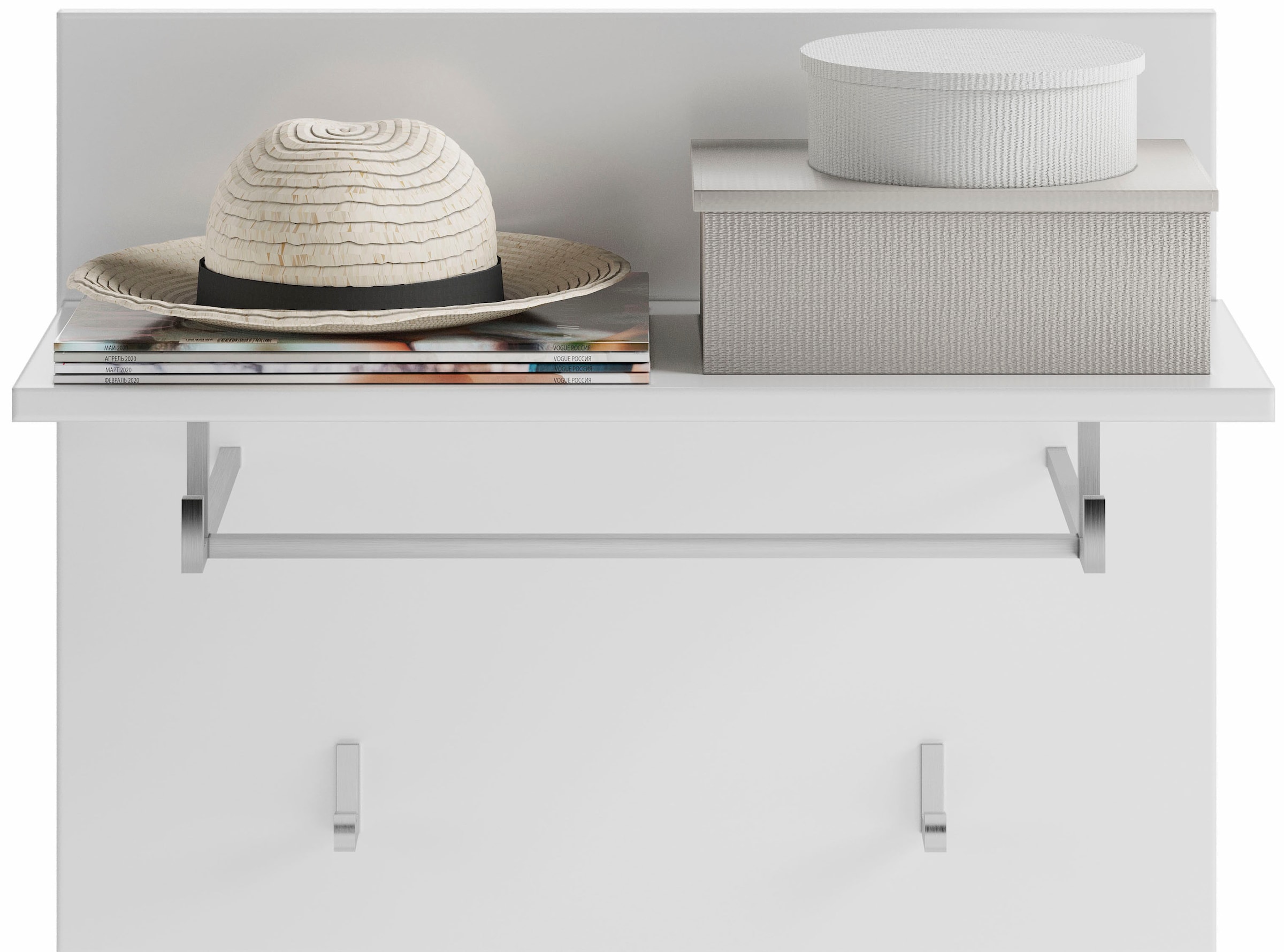 INOSIGN Garderobenpaneel »Malmö, Breite 60 cm, 2 Haken, 1 Kleiderstange, 1 günstig online kaufen