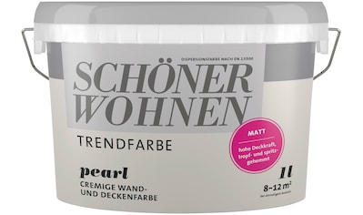 SCHÖNER WOHNEN-Kollektion Wand- und Deckenfarbe »Trendfarbe«, 1 Liter, Pearl,... kaufen