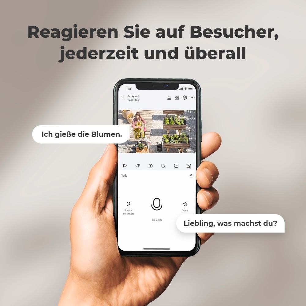 Reolink Überwachungskamera »Argus Series B420 Battery-WiFi + Solarpanel«, Außenbereich