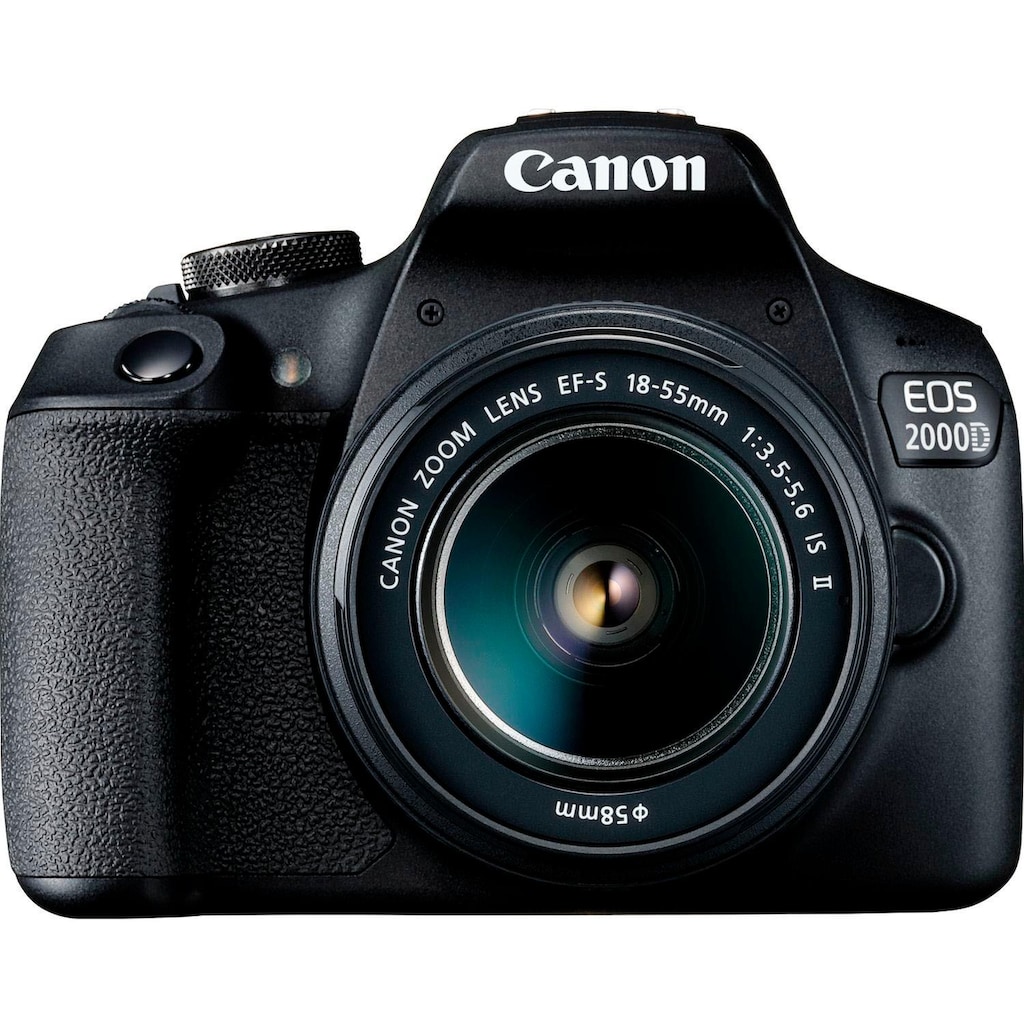 Canon Spiegelreflexkamera »EOS 2000D Kit«, EF-S 18-55 IS II, 24,1 MP, NFC-WLAN (Wi-Fi), inkl. EF-S 18-55 IS II Objektiv