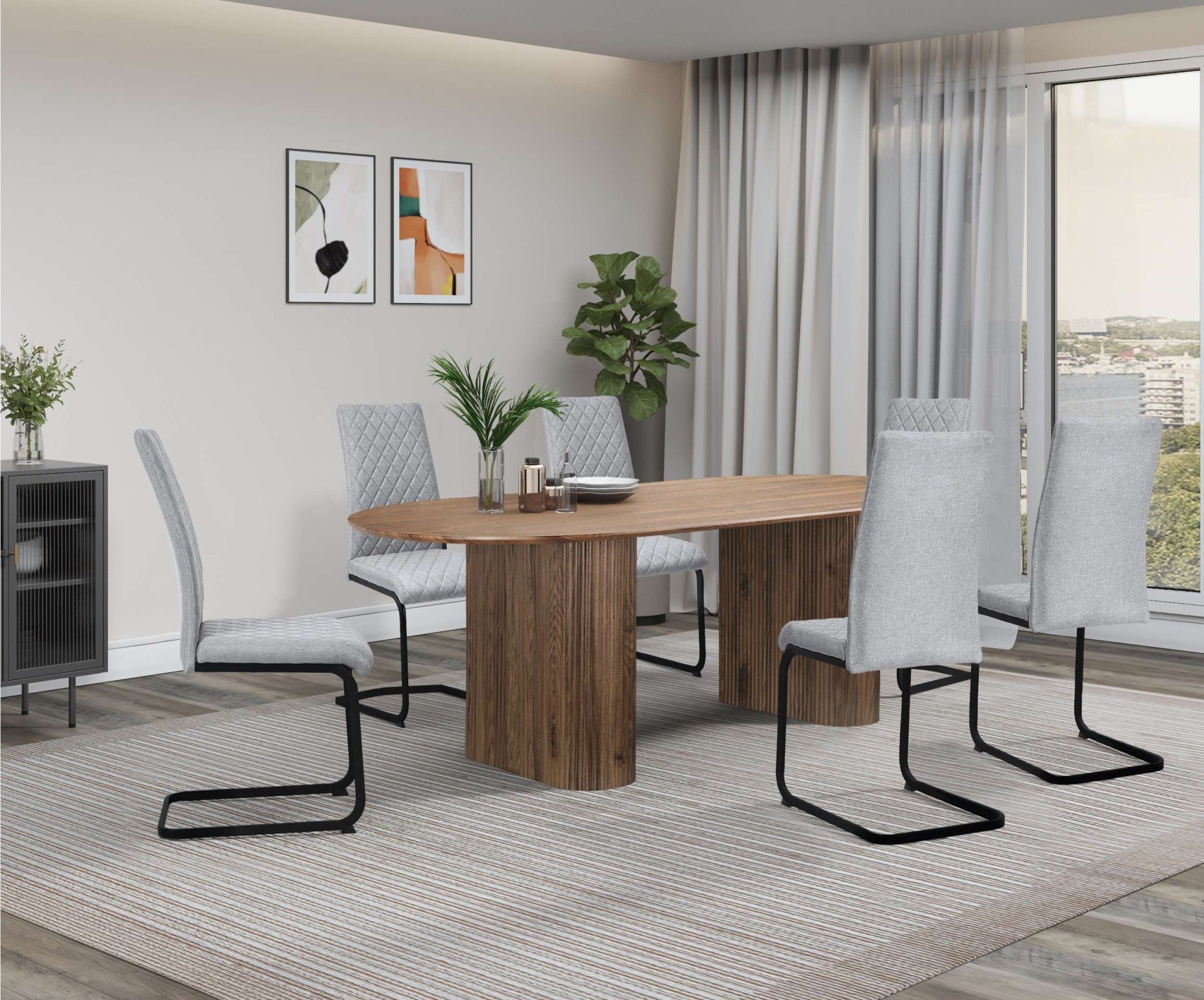 OTTO home Esszimmerstuhl »Valbourg« () Freischwinger, gepolsterte Rückenleh günstig online kaufen