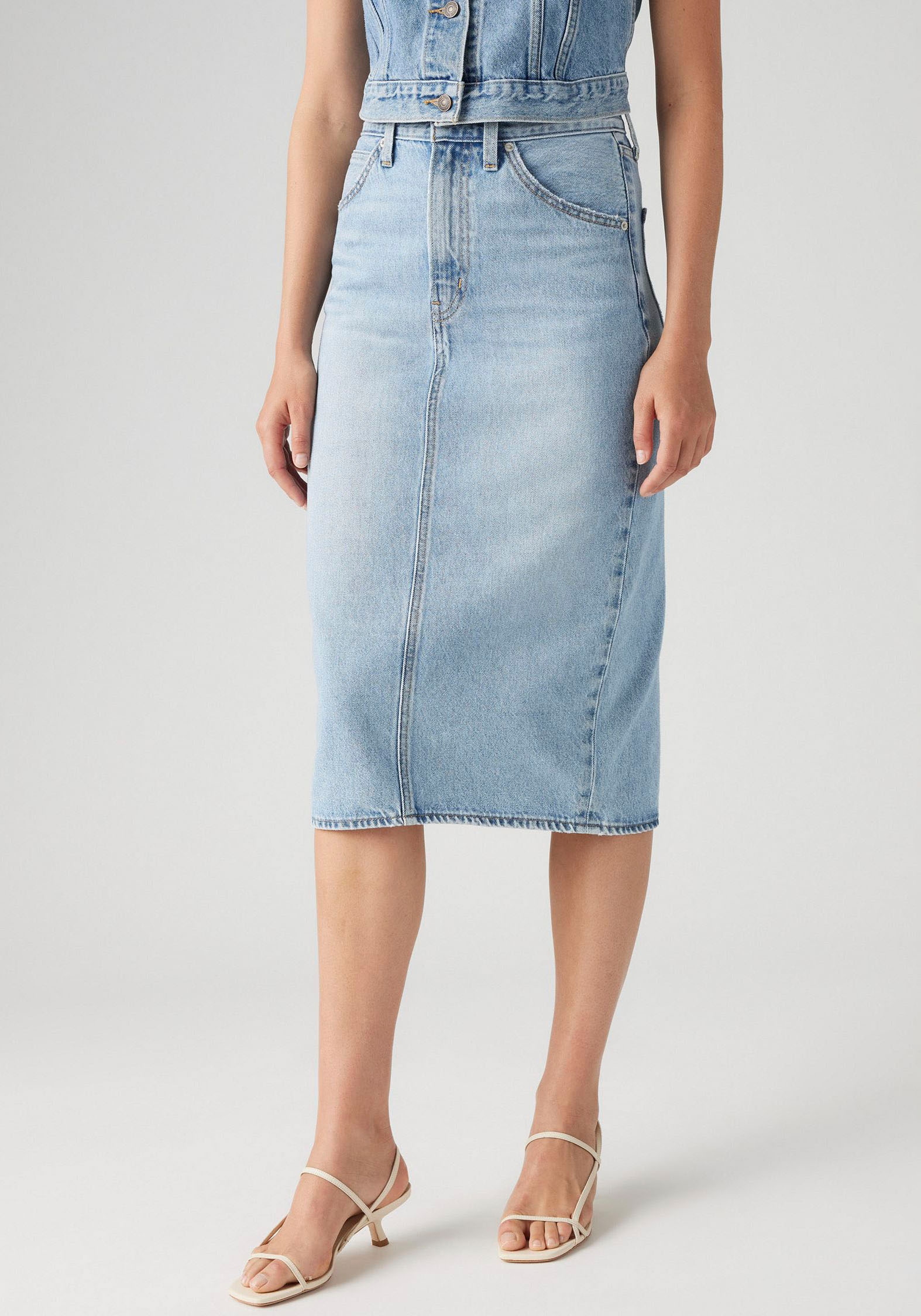 Levi's® Jeansrock »HR BACK SLIT SKIR« mit Schlitz hinten