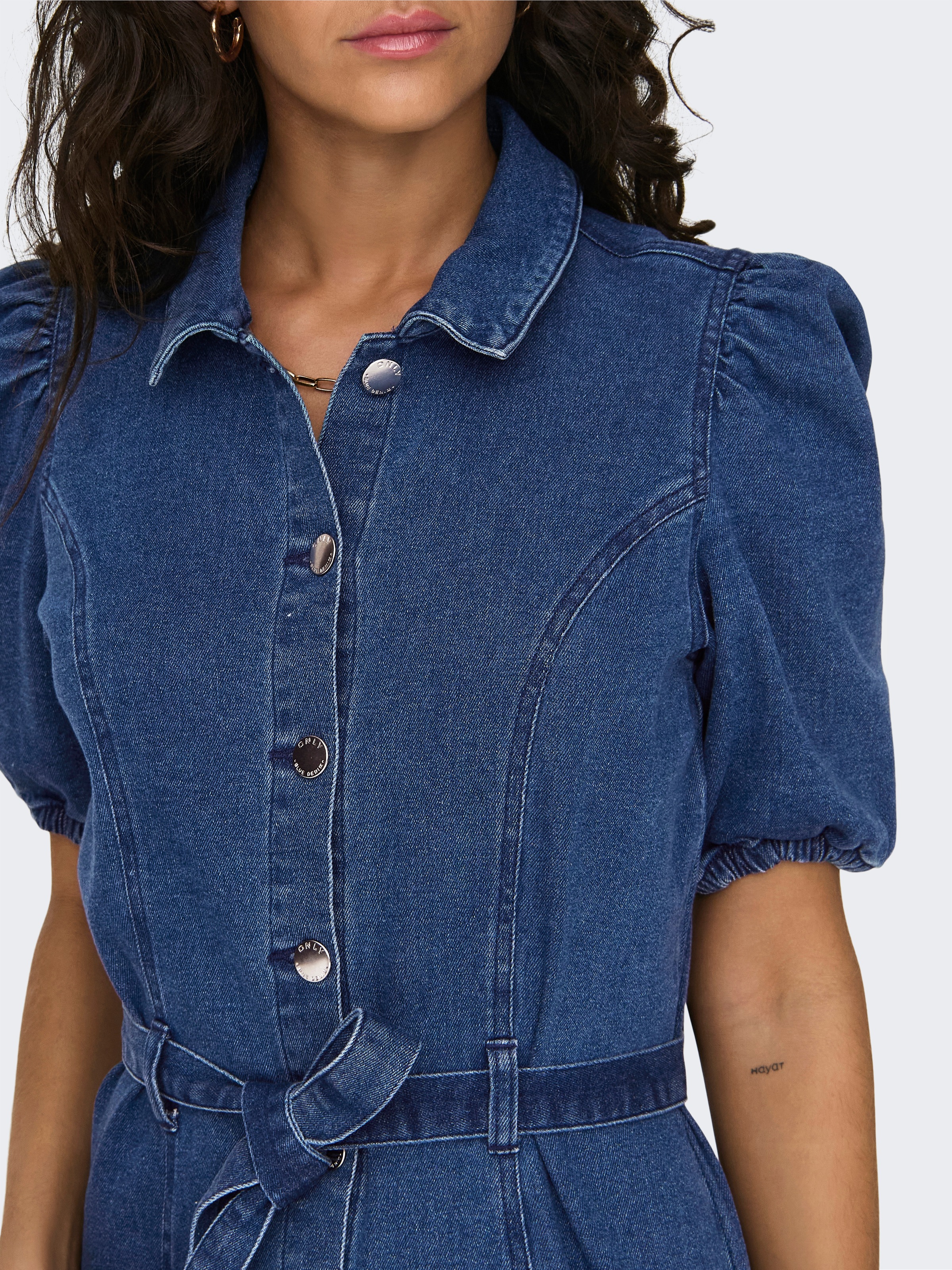 ONLY Jeanskleid »ONLVIBBE SS BELT DNM DRESS NOOS«