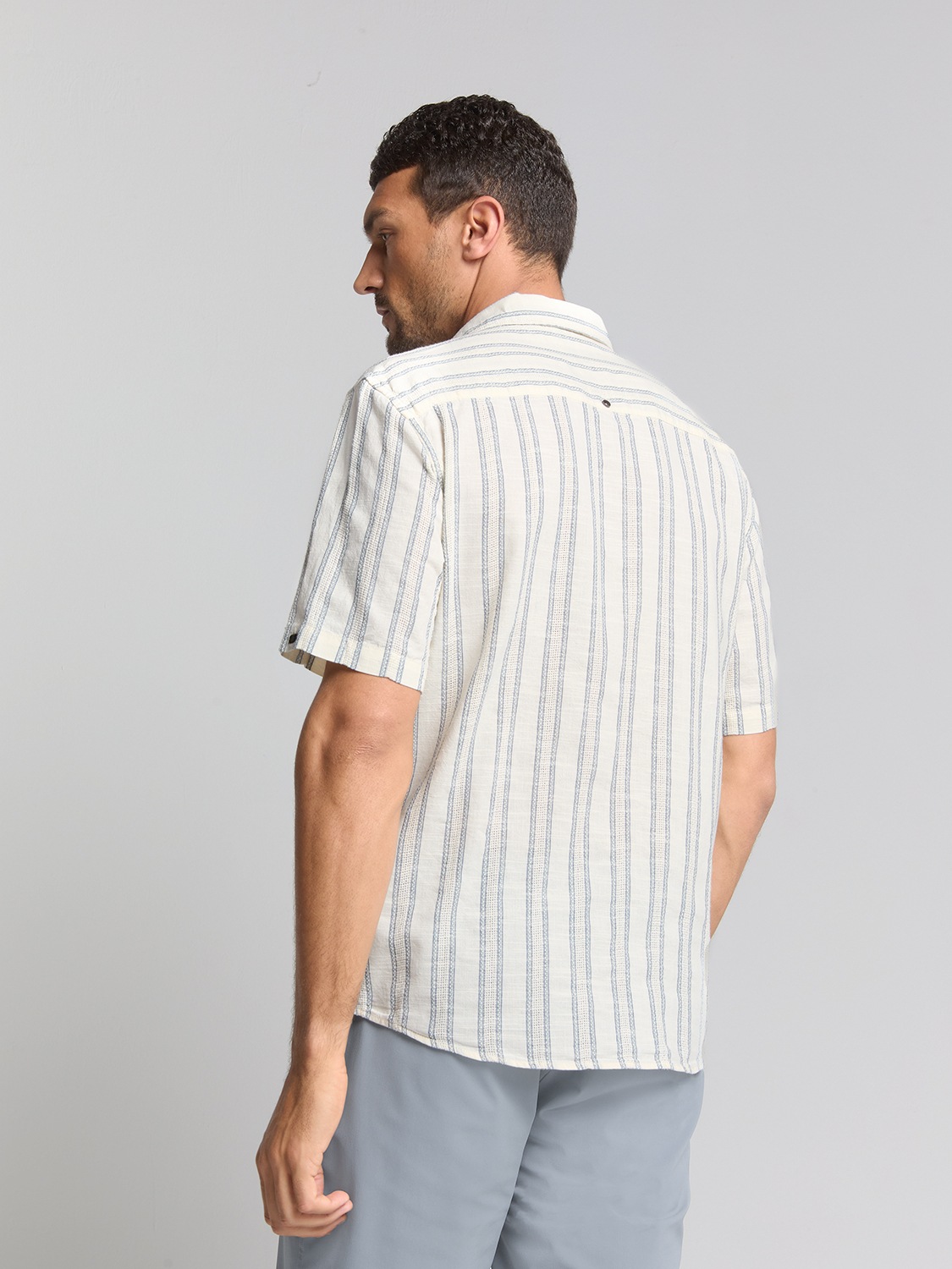 NO EXCESS Langarmhemd »No Excess Gestreiftes Hemd«