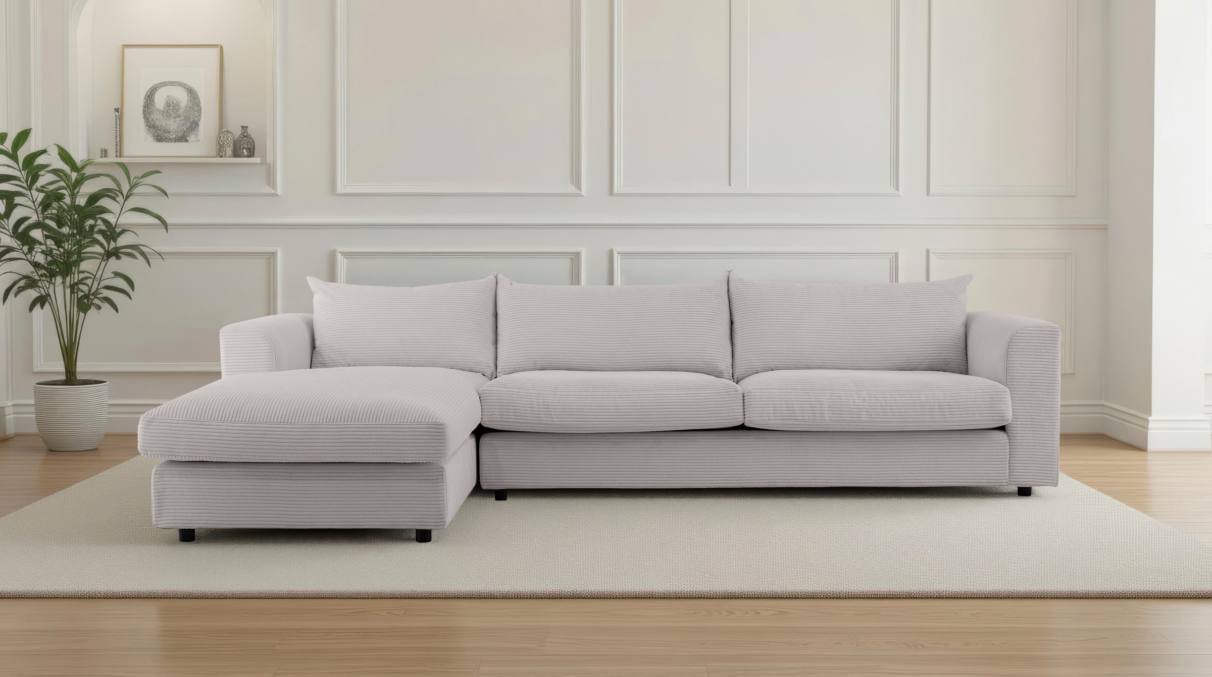 LeGer Home by Lena Gercke Ecksofa »Avelina« Breite 297 cm, in Cord- und Che günstig online kaufen