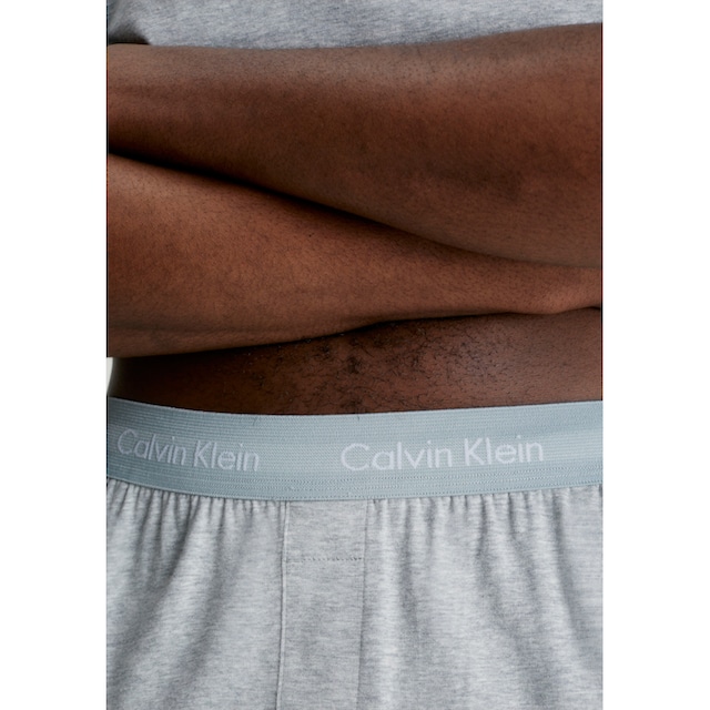 Calvin Klein Pyjama »S/S SHORT SET«, (Set, 2 tlg.), mit Logoschriftzügen  auf dem Bund online kaufen