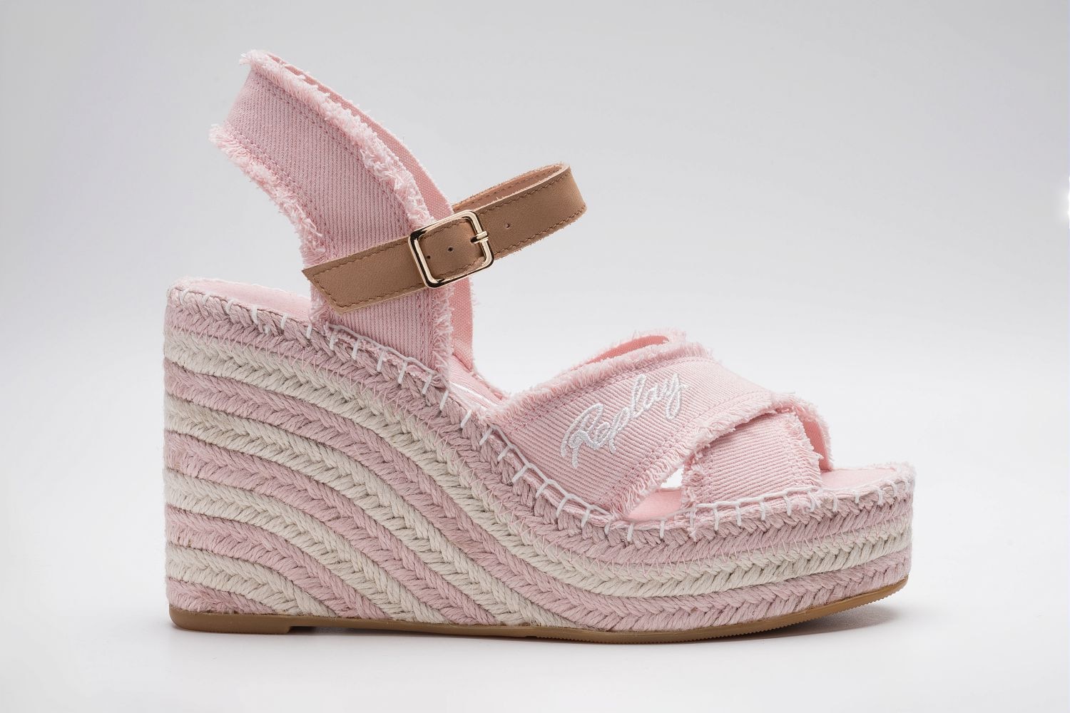 Replay Keilsandalette  Sommerschuh, Urlaubsschuh, Plateausandalette mit kleinen Fransen