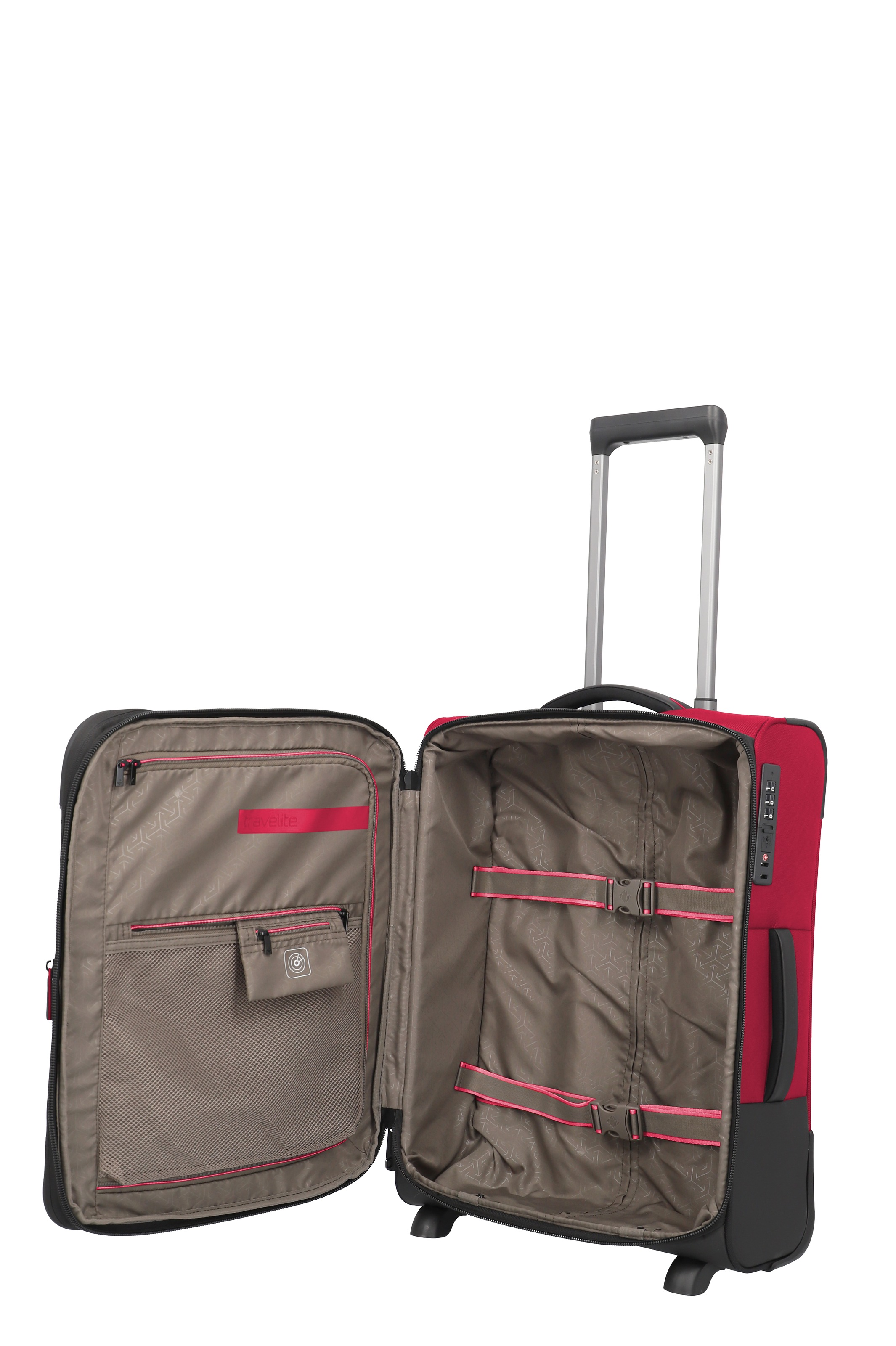 travelite Weichgepäck-Trolley »CROSSLITE Reisekoffer Weichgepäck« 37 l 4 Rollen mit TSA-Schloss, wasserabweisendem Material
