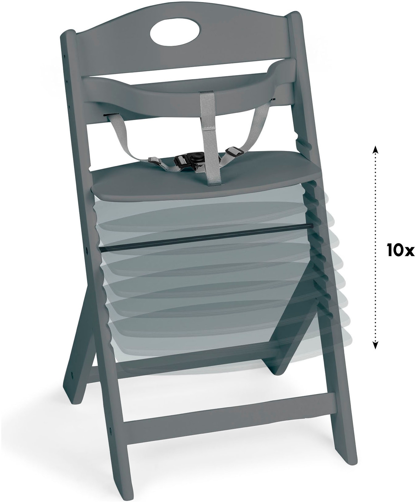 BabyGo Hochstuhl »Family, grey« ()