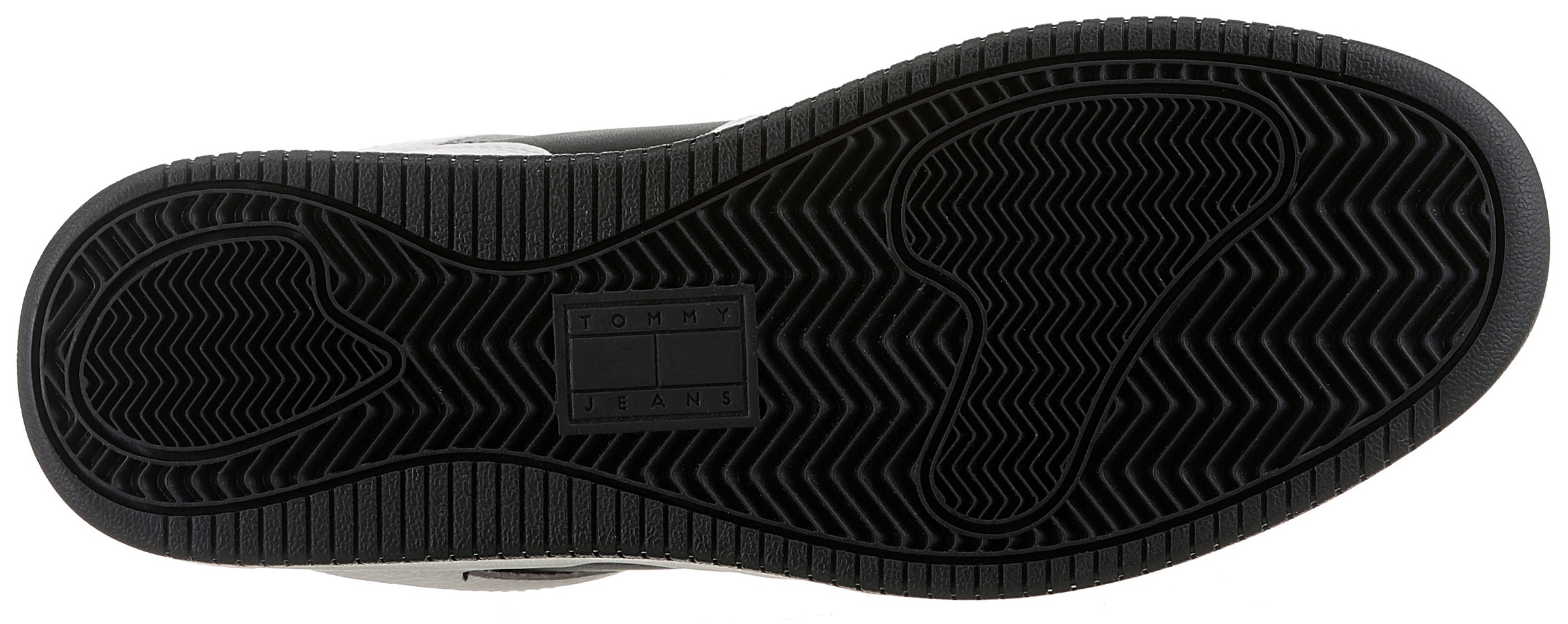 Tommy Jeans Sneaker »TJM RETRO BASKET CUPSOLE TUMBLE«, Freizeitschuh, Halbschuh, Schnürschuh mit gepolstertem Schaftrand
