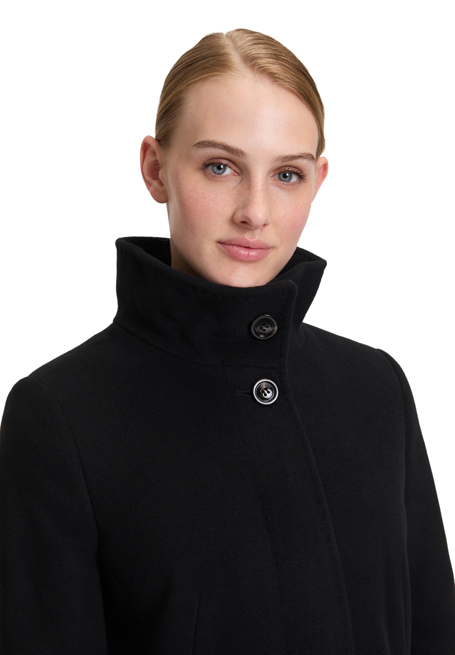 Gil Bret Wolljacke ohne Kapuze mit Stehkragen