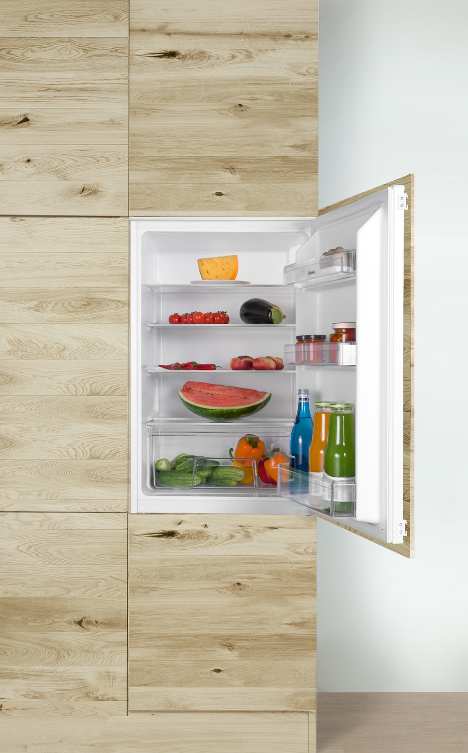 Amica Einbaukühlschrank »EVKSS 353 900«, Schlepptür-Technik