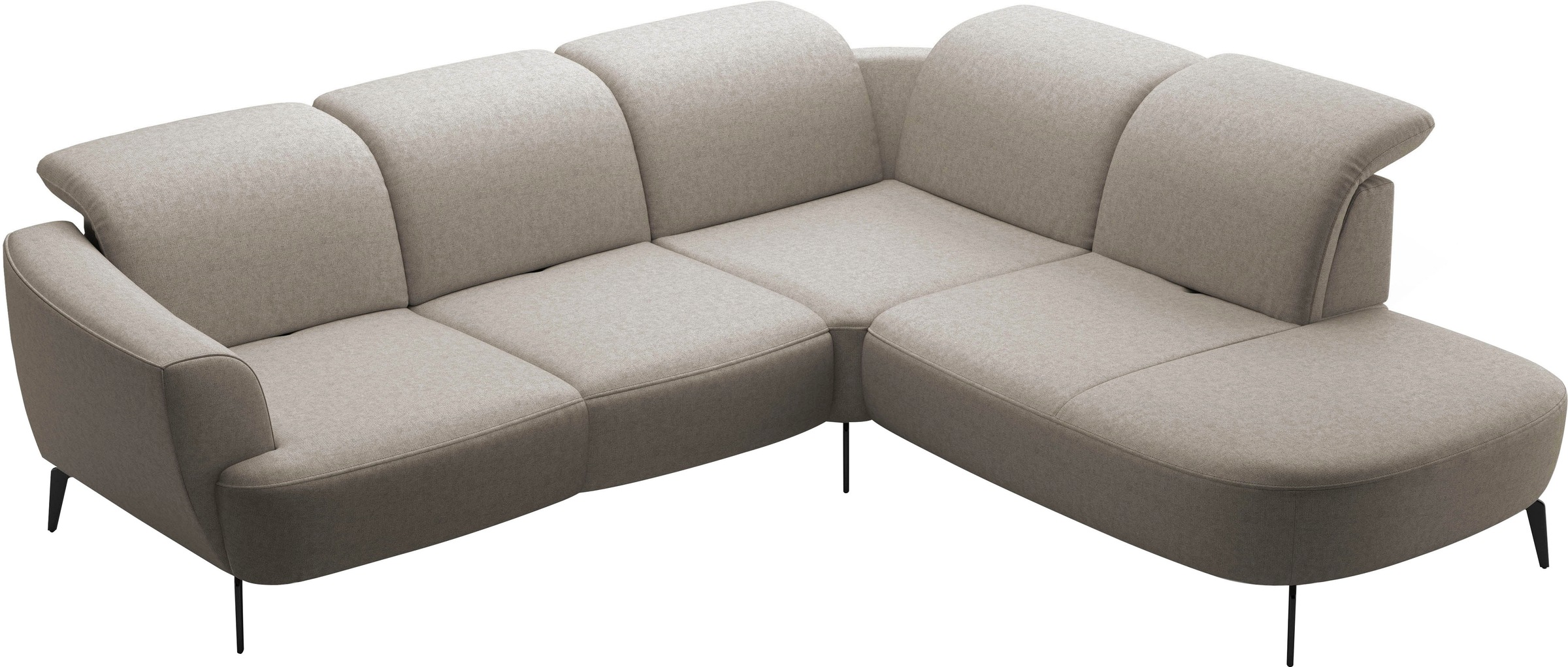 sit&more Ecksofa »Zoe«, ink.Sitztiefenverstellung, wahlweise mit Kopfteilverstellung
