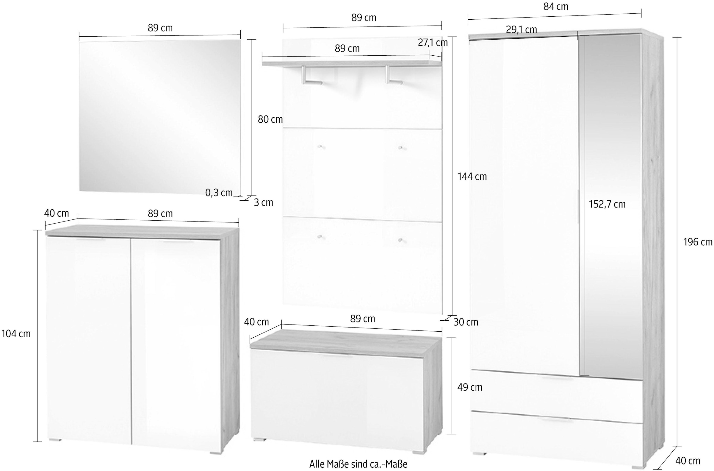 »GW-Telde«, 5 kaufen Garderoben-Set GERMANIA St.) (Set, online