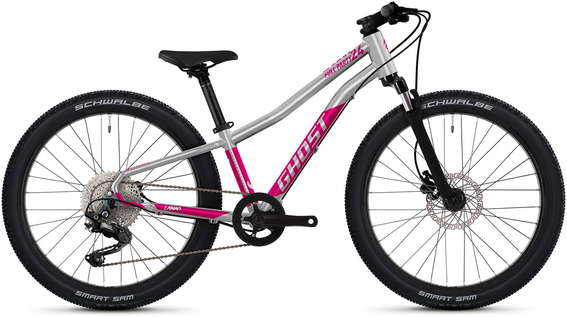 Ghost Mountainbike »Lanao 24 Full Party«, 22 Gang, Shimano, Deore RD-M5100 Schaltwerk, Kettenschaltung