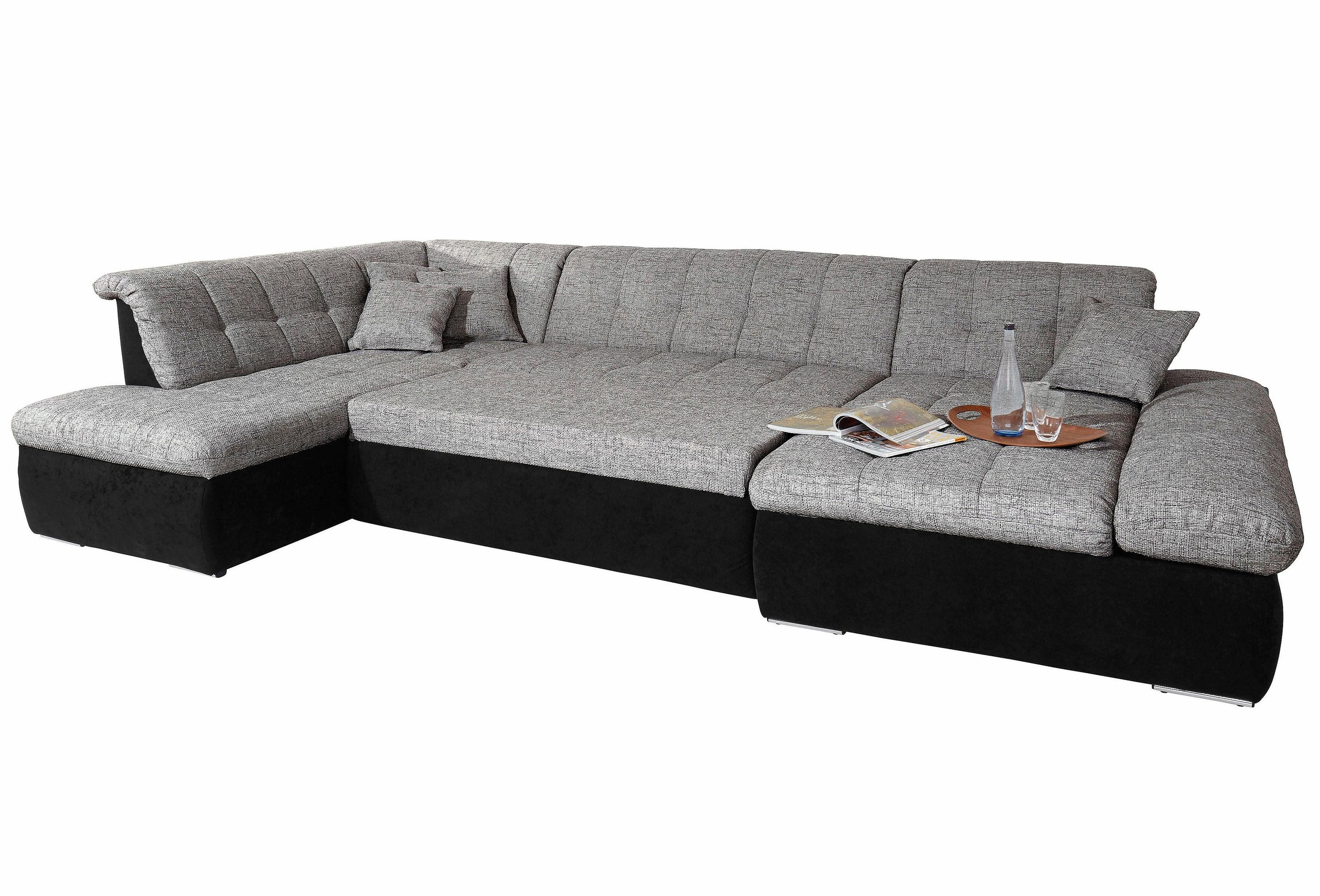 DOMO collection Wohnlandschaft »Moric U-Form, auch in Cord, Breite 353cm, v günstig online kaufen