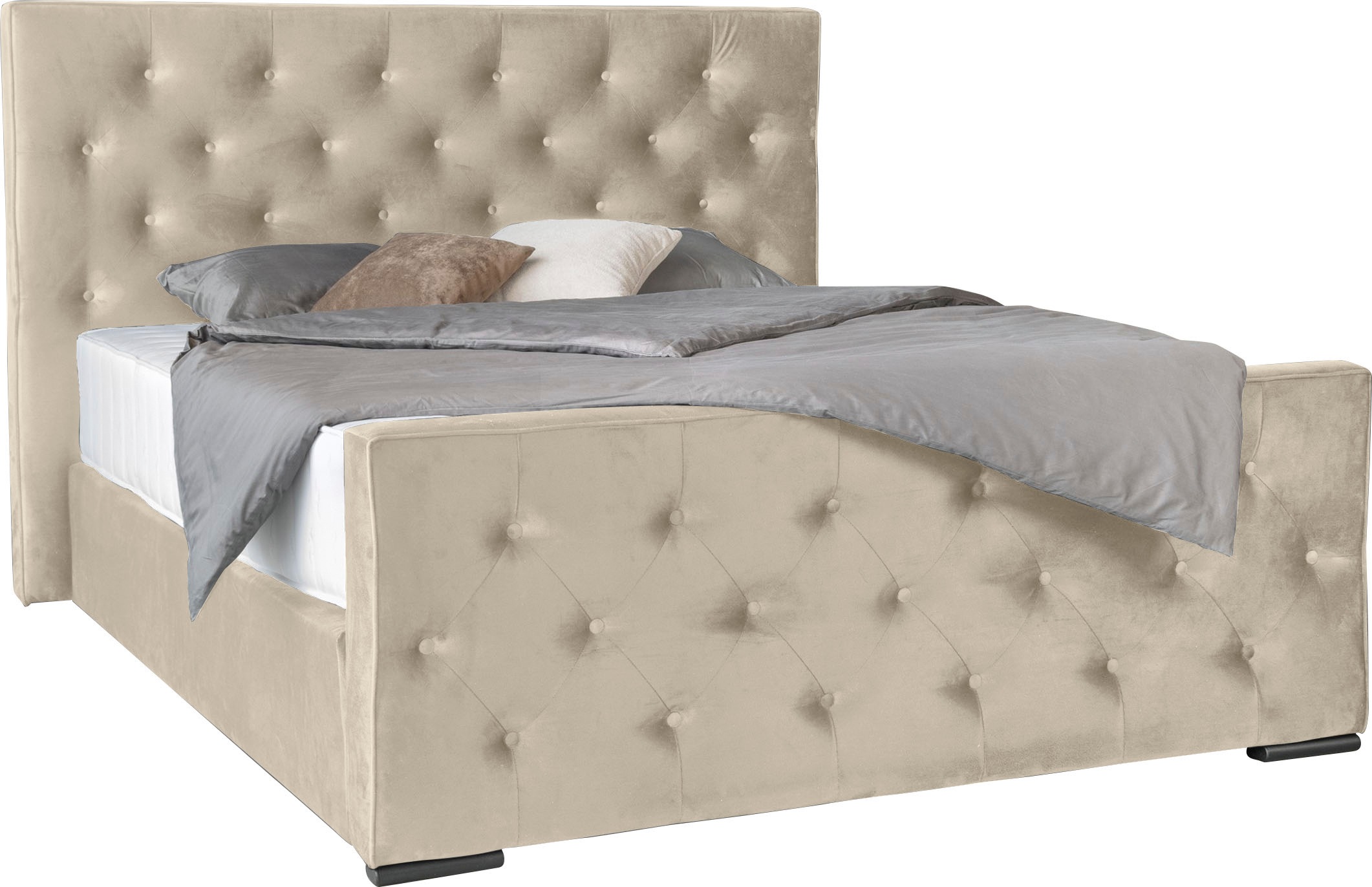 COLLECTION AB Boxspringbett »Florence erhältlich in der Breite 180cm«, inkl. Bettkasten und King-Matratzen (28cm) in H3