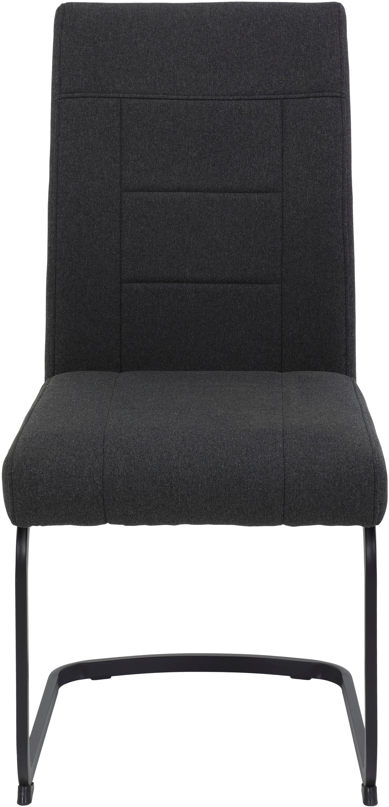 HELA Freischwinger »BRINDISI, Esszimmerstuhl«, (Set), 2 St., Webstoff-Flachgewebe, XL-Sitz,Federkorb,140kg belastbar,Zertifizierter "Waterfree" Stoff