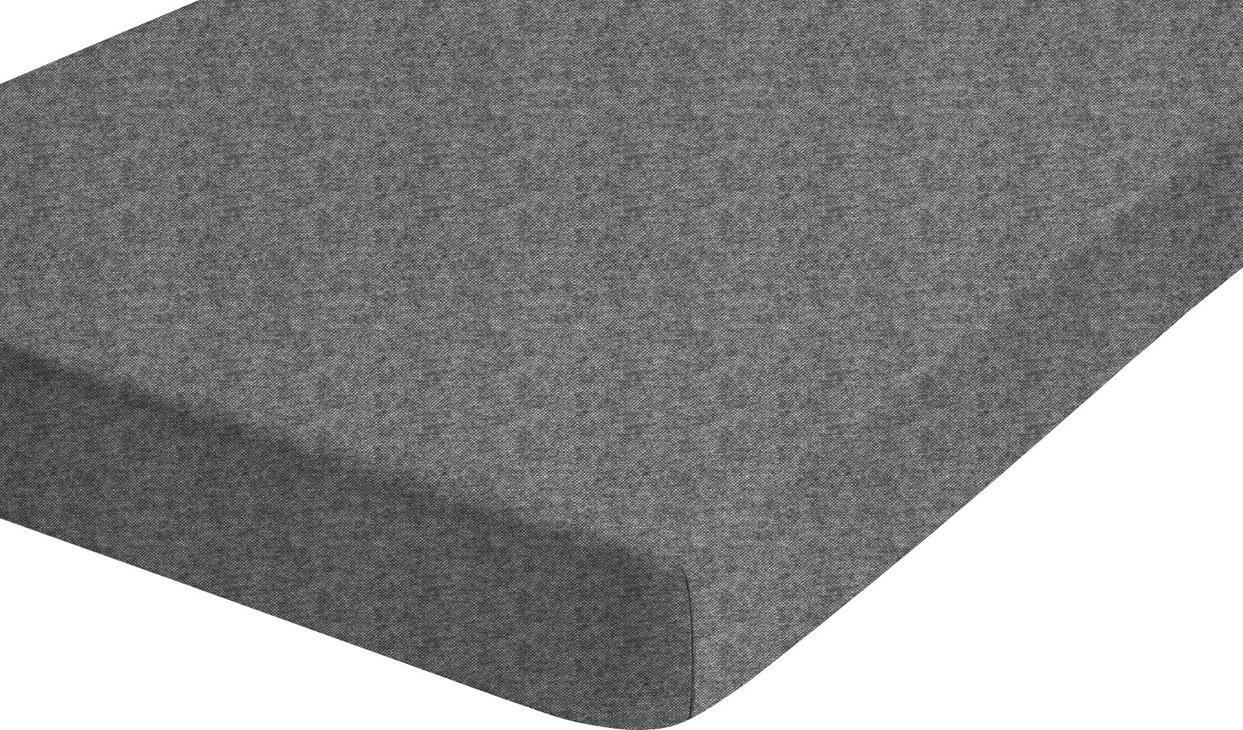 Biberna Spannbettlaken »Hermal Biber, Melange-Optik, in Gr. 90x200, 140x200 oder 180x200 cm«, 100% Baumwolle, weich + warm, Matratzenhöhe bis 22 cm, Made in Germany