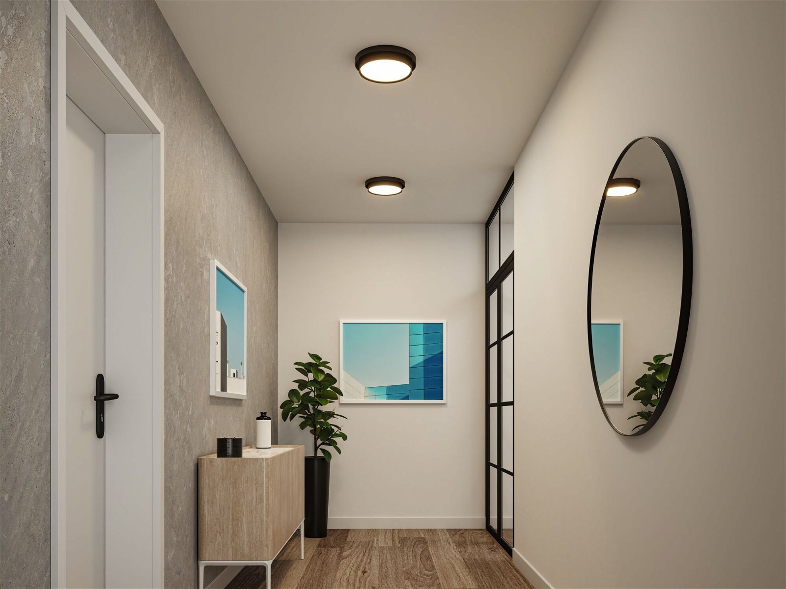 Paulmann LED Deckenleuchte »Malik 15W 230V 2700K Kunststoff«, 1 flammig, 3- günstig online kaufen