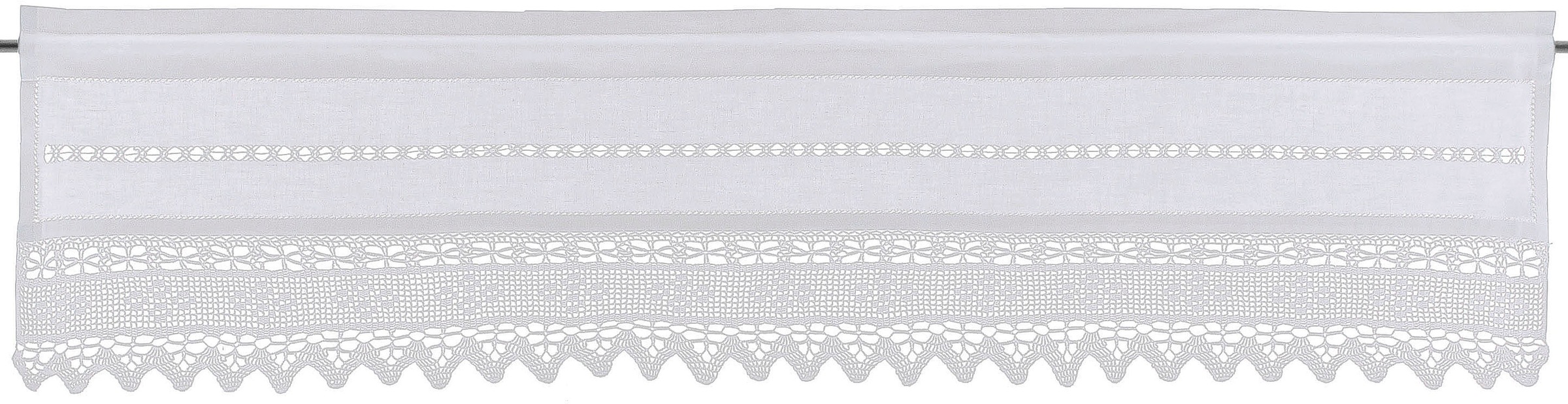 HOSSNER - ART OF HOME DECO Querbehang »Birnhorn« Stangendurchzug 1 Stk. tlg günstig online kaufen