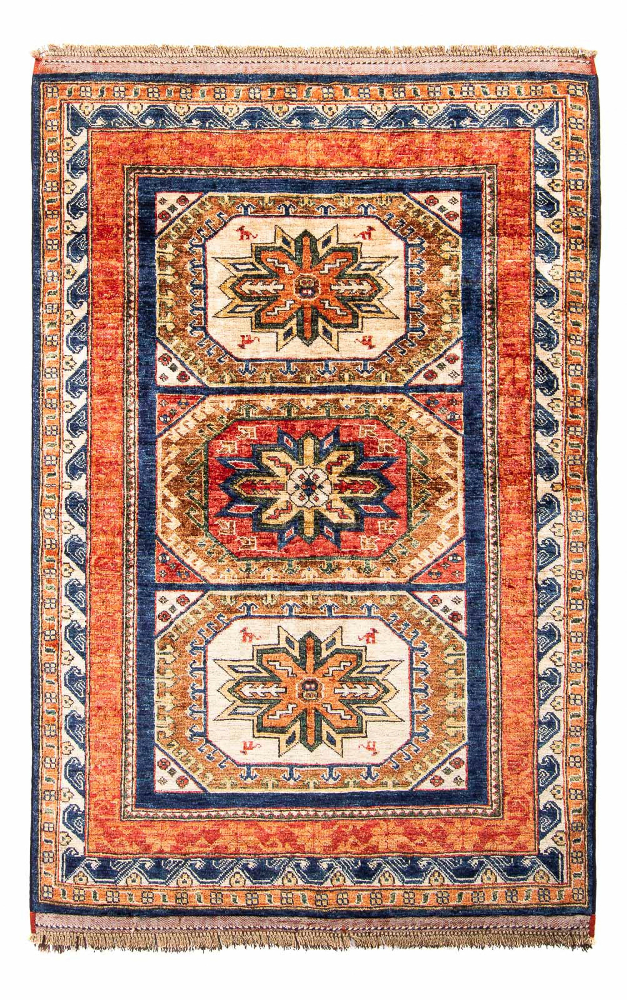 morgenland Orientteppich »Afghan - 185 x 122 cm - dunkelblau«, rechteckig, günstig online kaufen