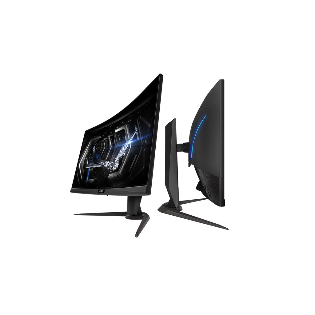 Gigabyte Gaming-Monitor »AORUS CV27Q«, 68,6 cm/27 Zoll, 2560 x 1440 px, QHD, 1 ms Reaktionszeit, 165 Hz, Neigbarkeit -20°C ~ +20°C