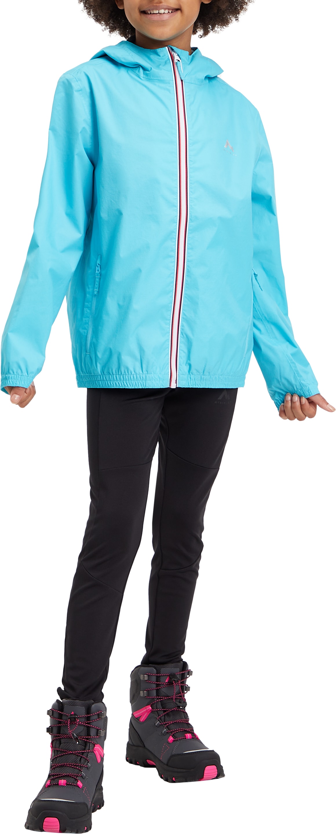 McKINLEY Regenjacke »Regenjacke Kereol II jrs« mit Kapuze für Kinder und Jugendliche, wasserdicht, winddicht, atmungsaktiv