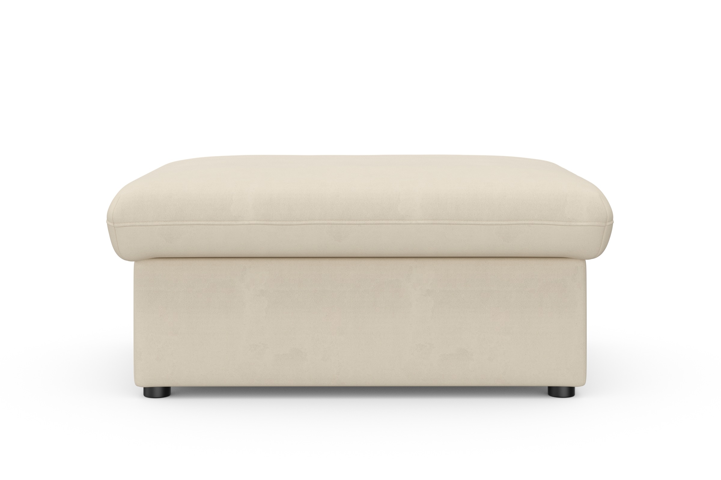 DOMO collection Hocker »Topper«, mit Wellenunterfederung, auf Kunststoffgleitern
