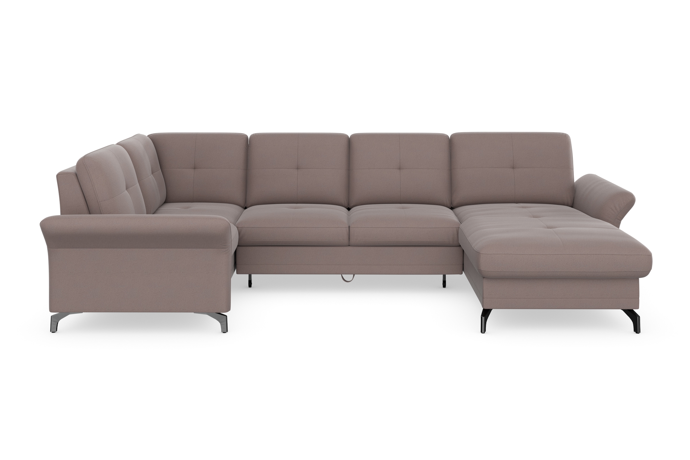 Home affaire Wohnlandschaft »Calando U-Form« wahlweise mit Bettfunktion, Be günstig online kaufen