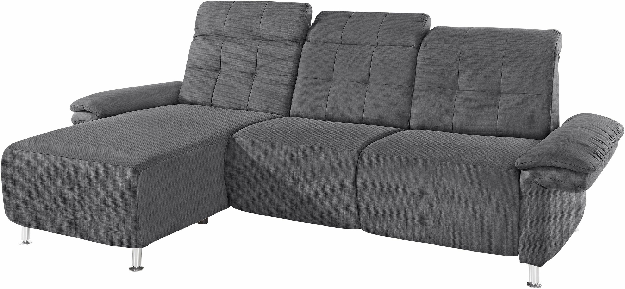 Places of Style Ecksofa »Manhattan L-Form«, 2 Sitze mit elektrischer Relaxfunktion, verstellbare Armlehnen