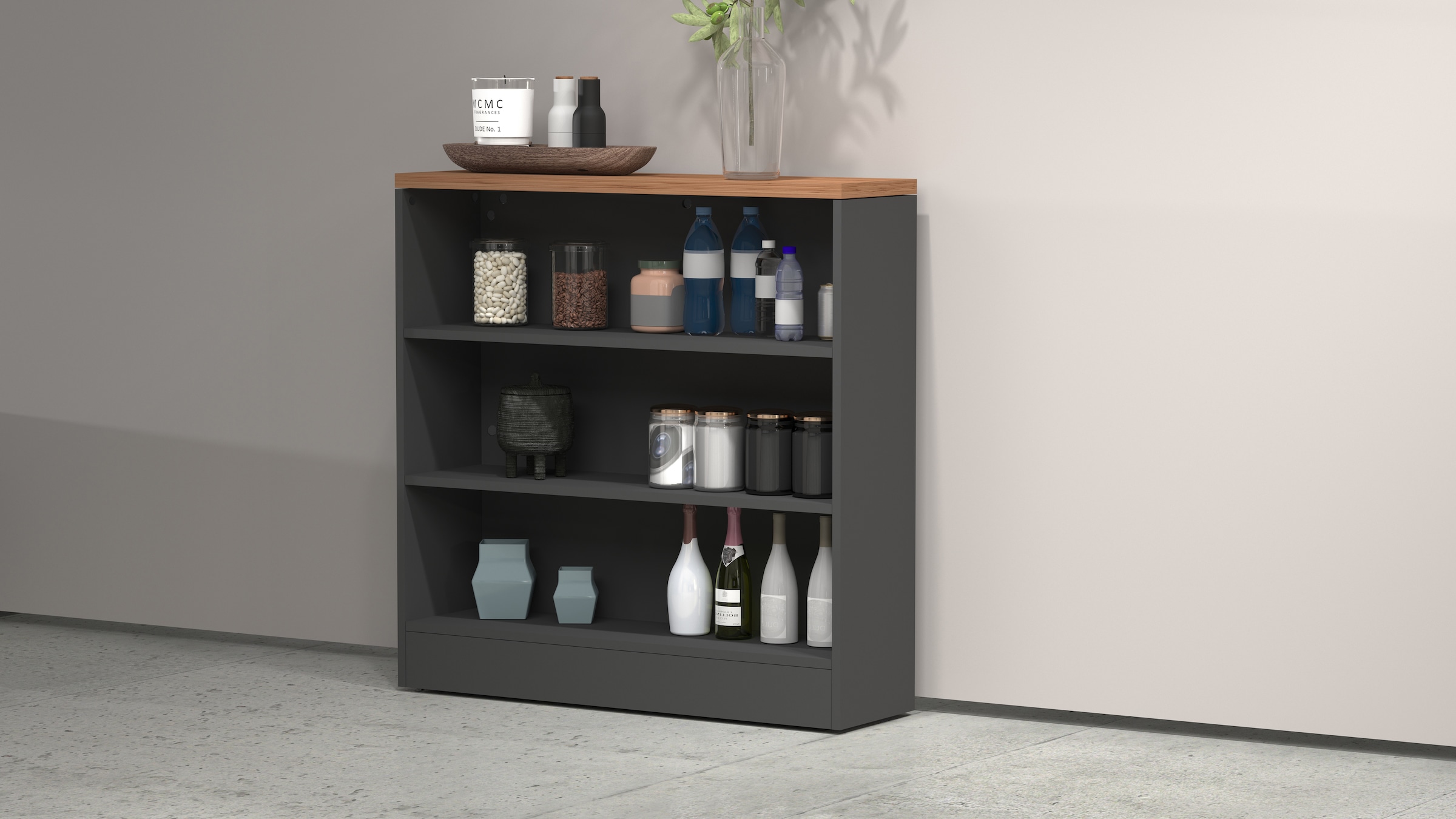 KOCHSTATION Küchenregal »Sole,Regal,Standregal,Küchenregal,Ablageregal«, Ko günstig online kaufen