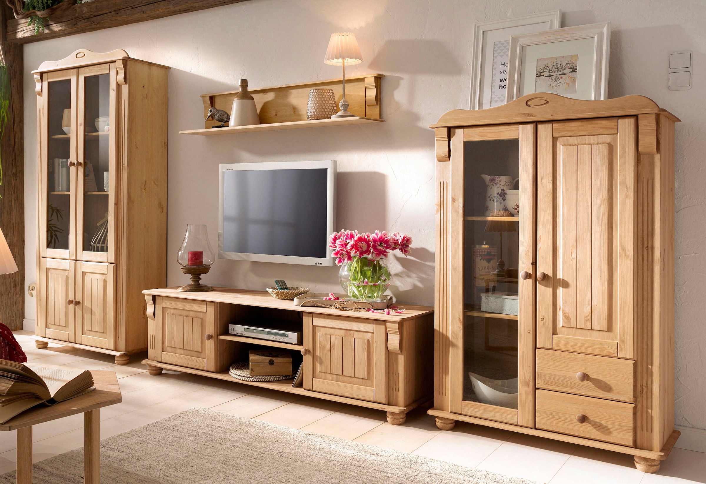 Home affaire Wandregal »Adele«, Breite 120 cm, aus massiver Kiefer, FSC®