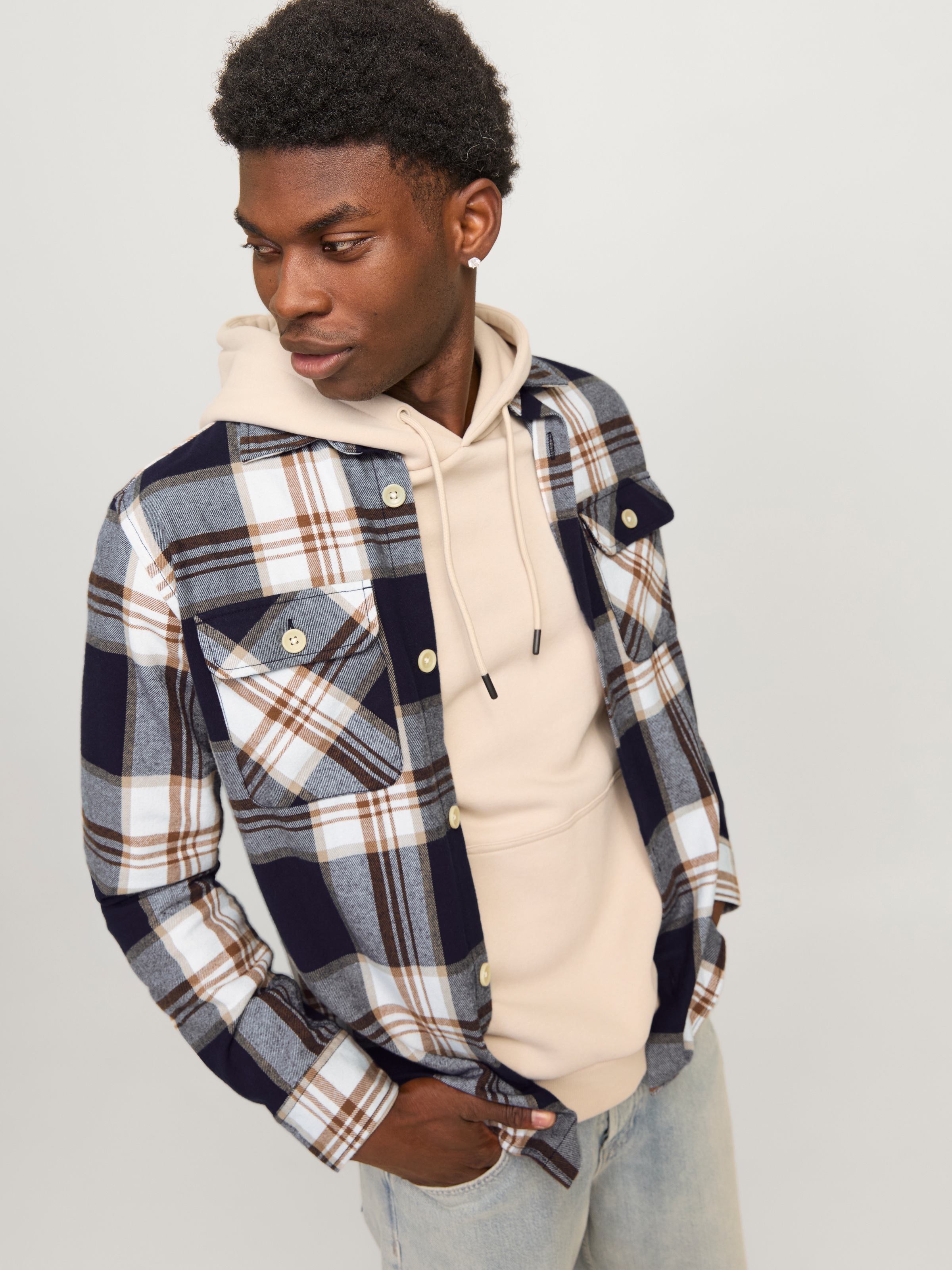 Jack & Jones Langarmhemd »JJEDARREN OVERSHIRT LS NOOS«
