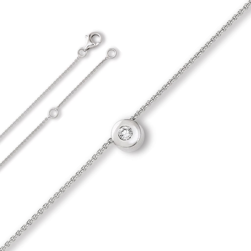 ONE ELEMENT Silberkette »Zirkonia Halskette aus 925 Silber 45 cm Ø« Damen Silber Schmuck