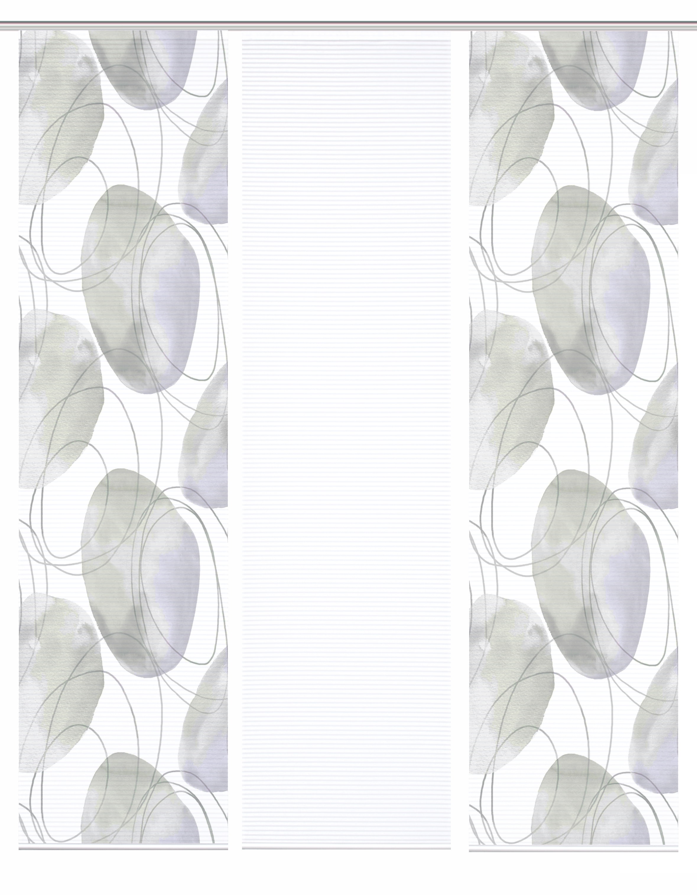 HOME in green Schiebegardine »ELLRIK« Paneelwagen 3 Stk. tlg. Bambusoptik, SET, recycelt, Digitaldruck