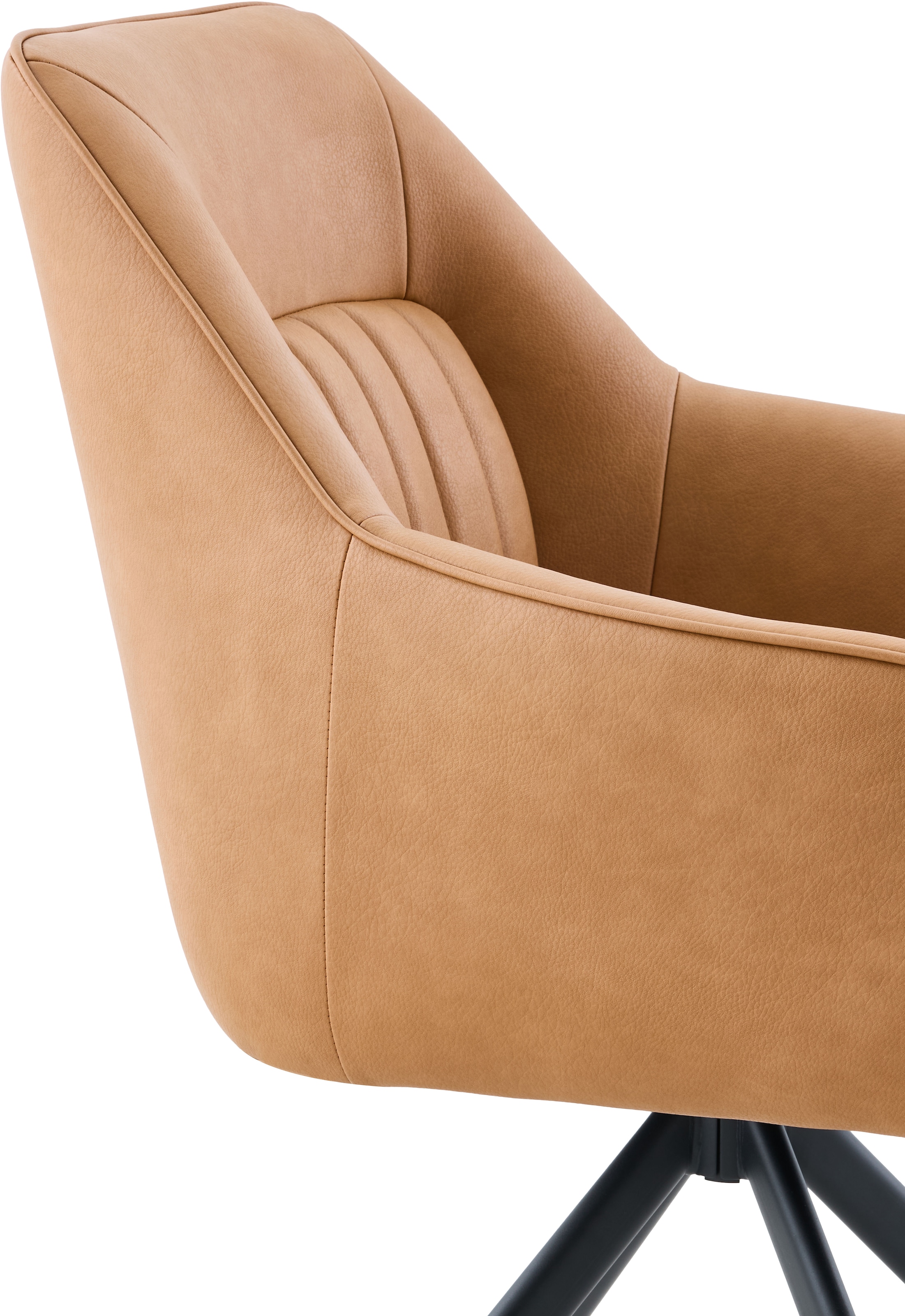 HELA Armlehnstuhl »POLINA« (Set) 2 Stk.4-Fuß, 360° drehbar, Ovalrohrgestell, Armlehnen, Lederoptik