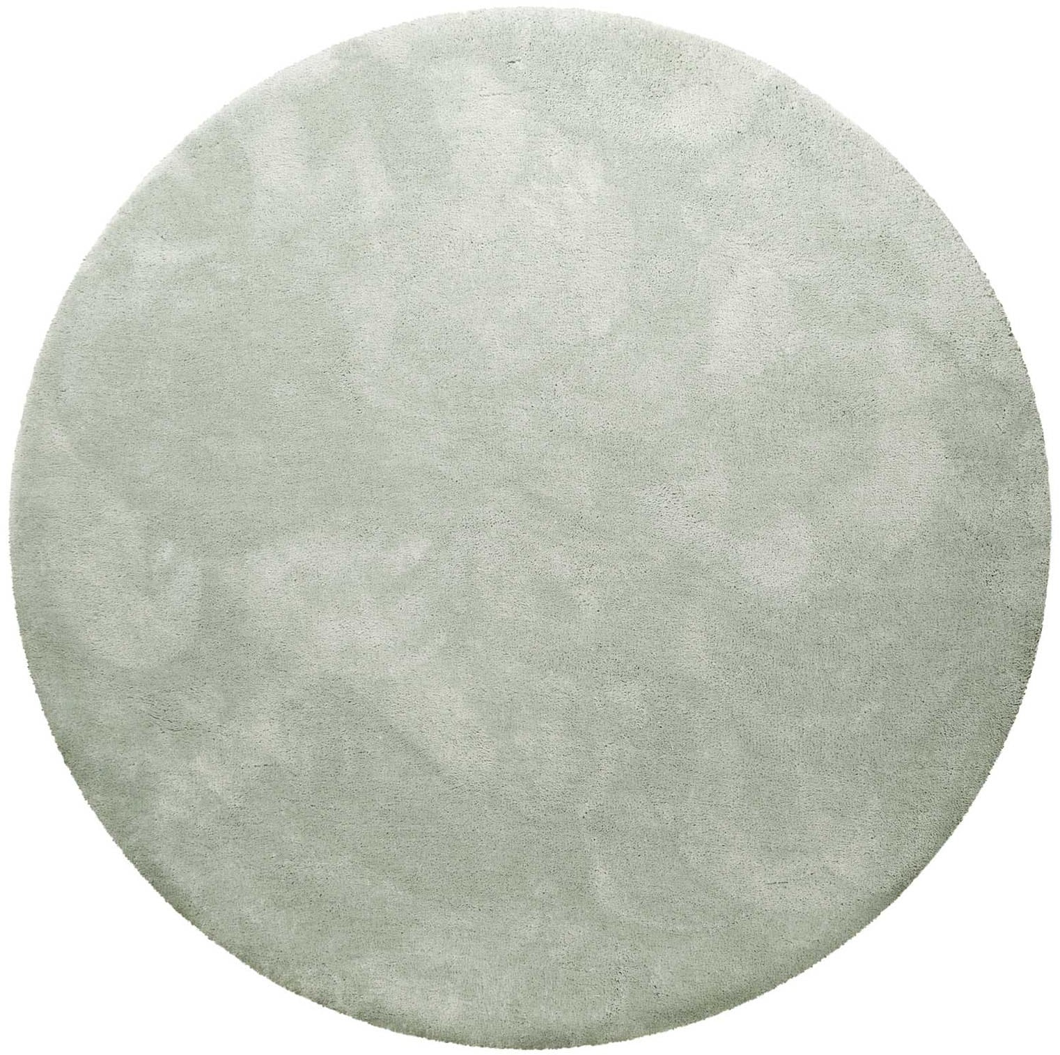 Homie Living Teppich »Pisa«, rund, 25 mm Höhe, Hochflor, Microfaser, uni, w günstig online kaufen