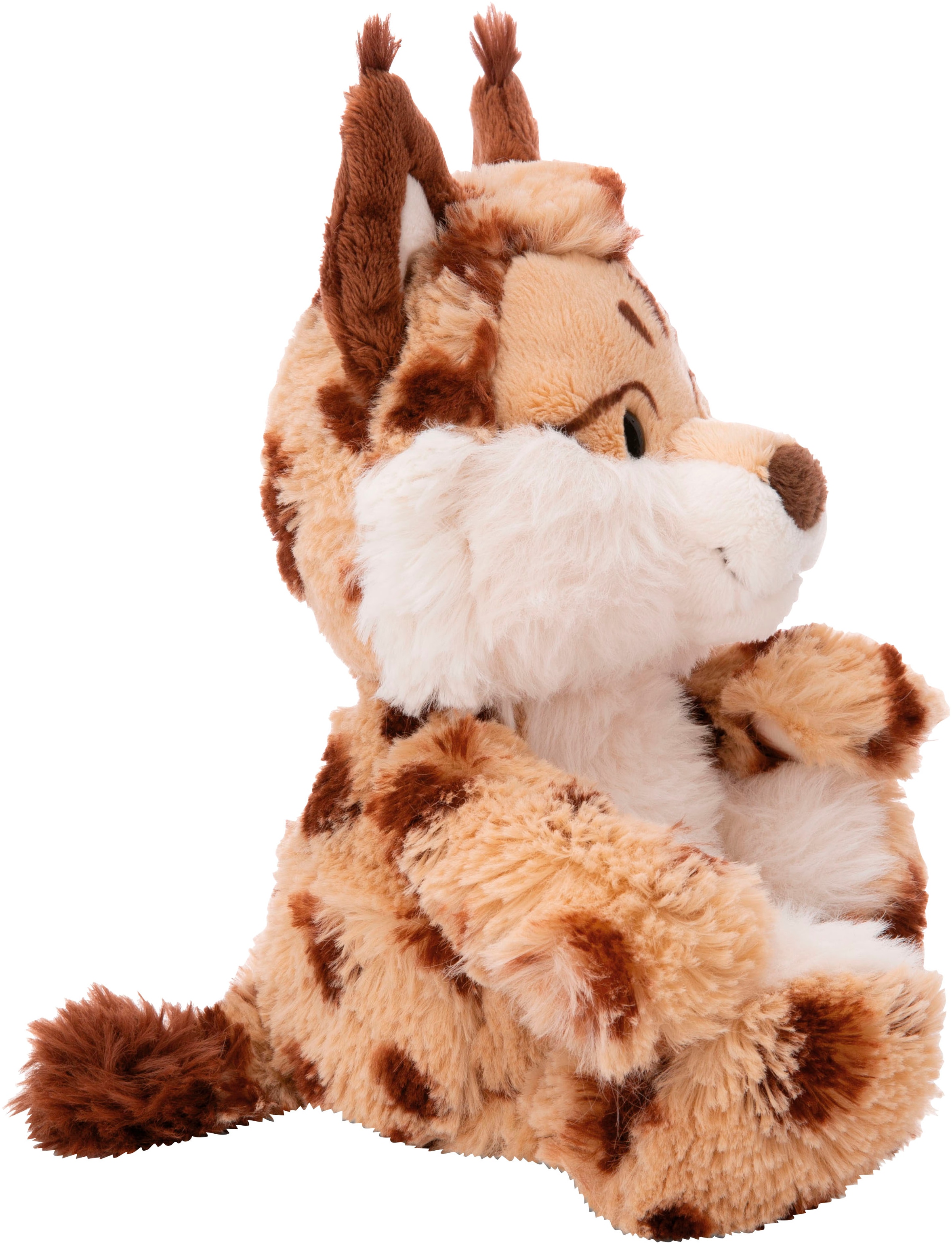 Nici Kuscheltier »Wild Friends GREEN, Luchs Lyka, 25 cm«, schlenkernd, enthält recyceltes Material (Global Recycled Standard)