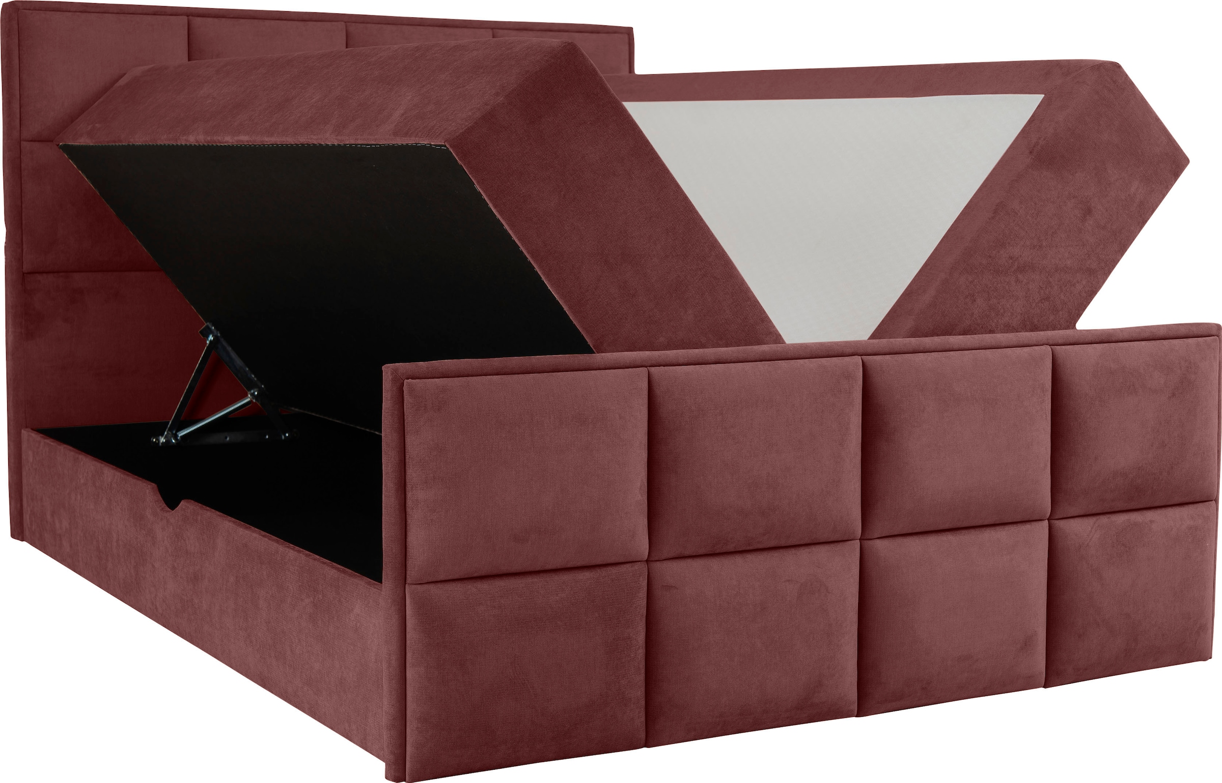Leonique Boxspringbett »Timeo«, in den Breiten 120,140,160 & 180 cm erhältlich