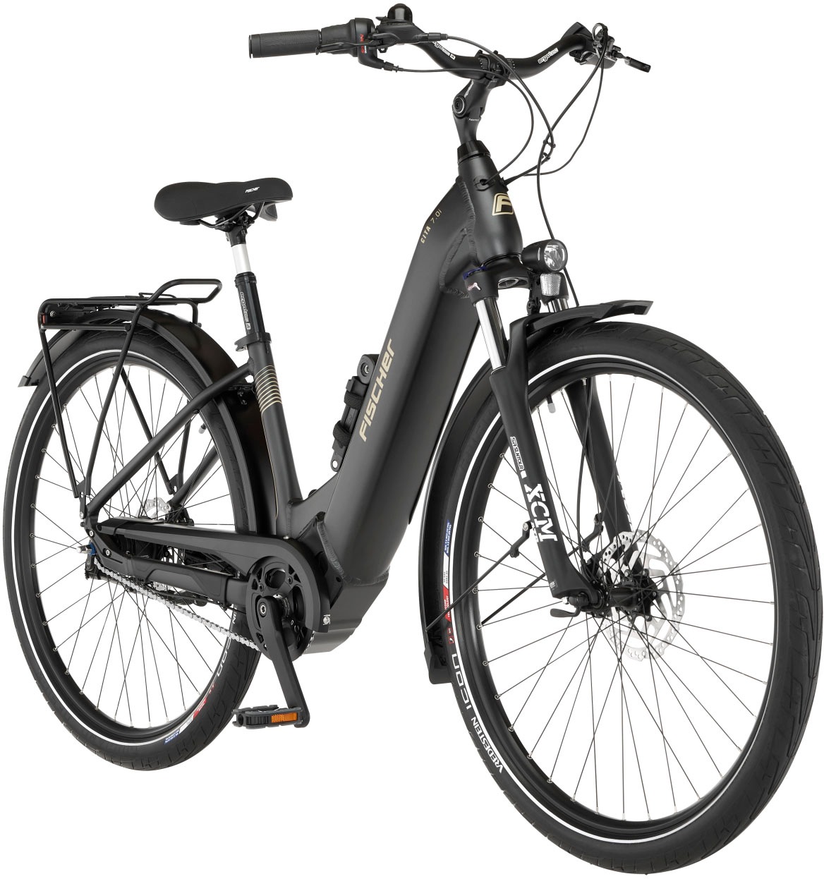 FISCHER Fahrrad E-Bike »CITA 7.0I 630«, 7 Gang, Shimano, Nexus, Mittelmotor 250 W, (Schloss), Pedelec, Elektrofahrrad für Damen u. Herren